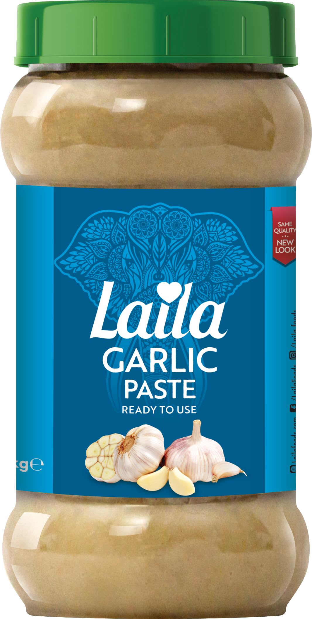 LAILA Garlic Paste - Authentic Flavor | 1kg Pack | Ready-to-Use