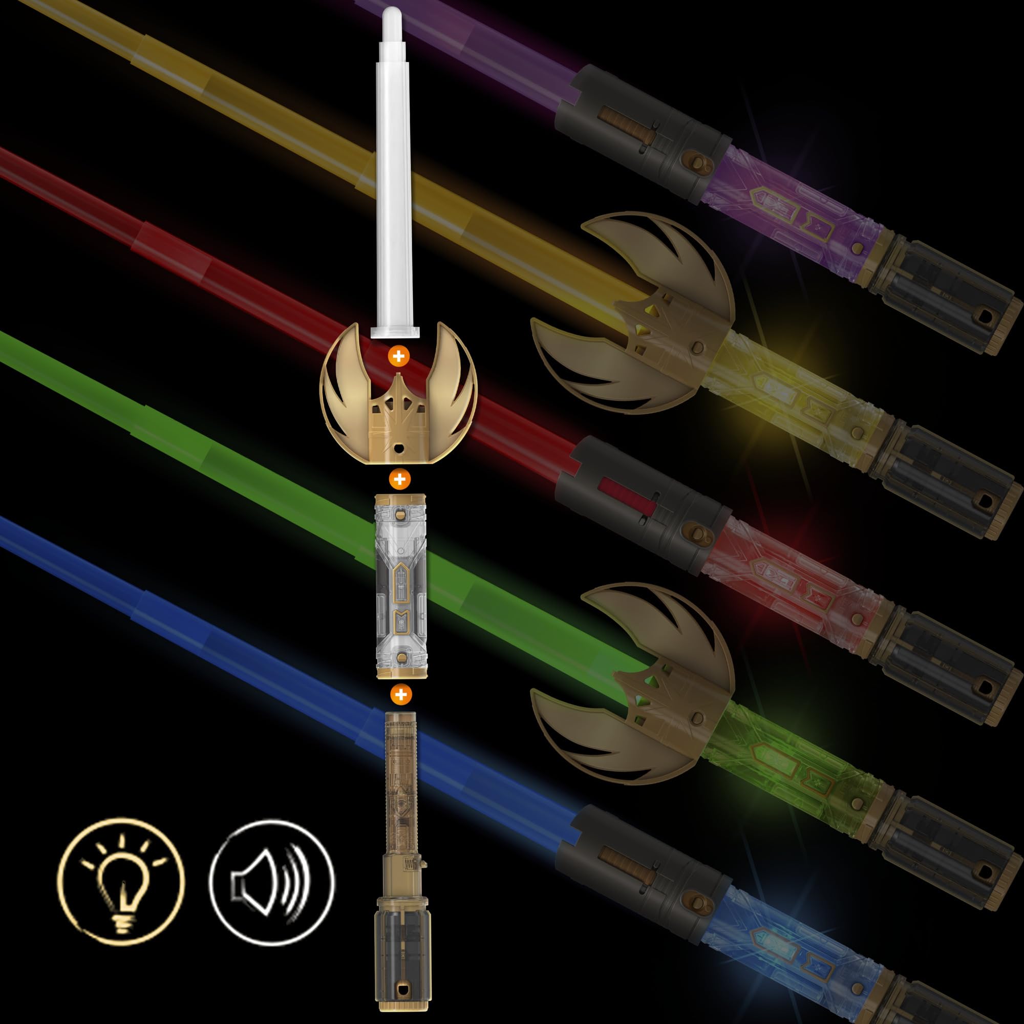 Star Wars Lightsaber Forge Force Color Master Electronic Toy | 5 Colour-Changing Blades | Ages 4+