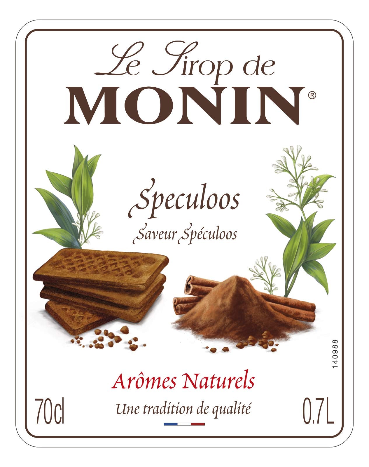 Monin Speculoos Syrup - 700ml | Vegan, Halal, Kosher | Coffee & Cocktail Flavoring 3