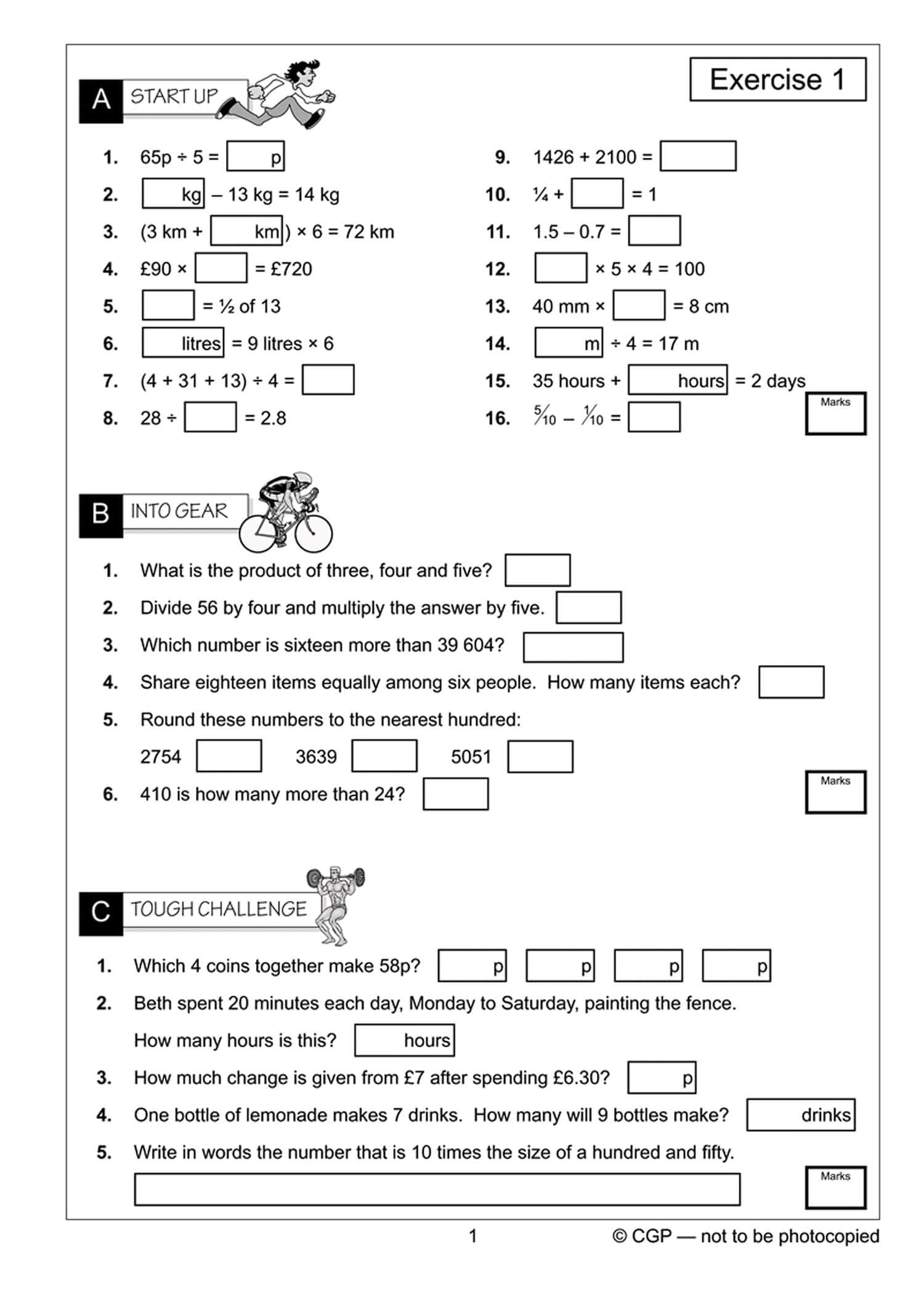 CGP KS2 Mental Maths Workout - Year 5 | Paperback | Ages 9-10