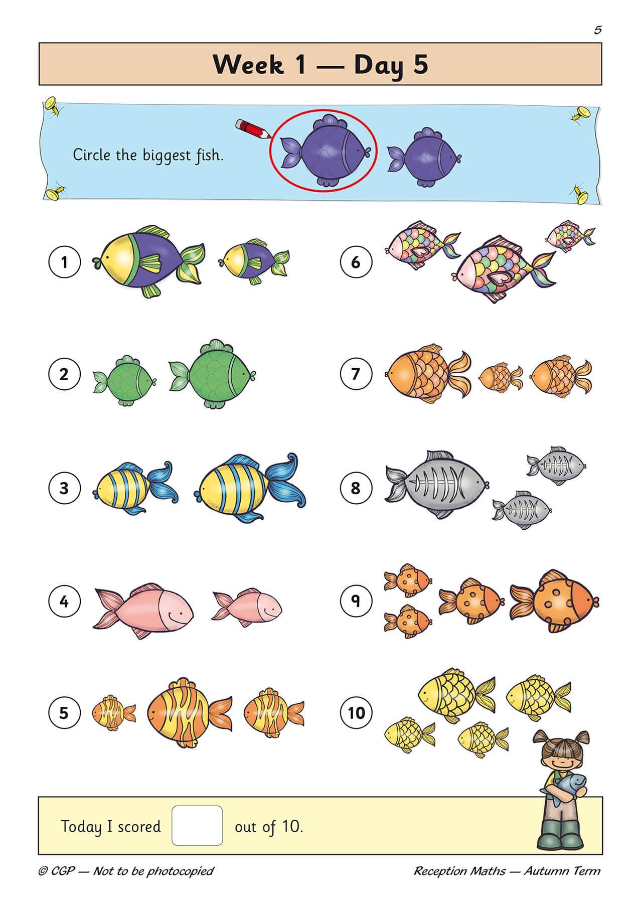 CGP Reception Maths Daily Practice Book - Autumn Term | Ages 4-6 | Paperback 6