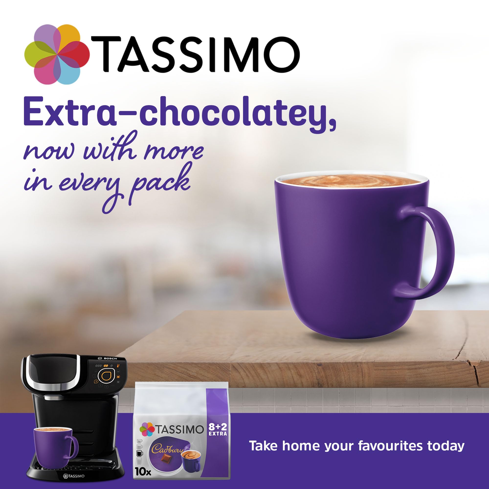 Cadbury – Tassimo Heiße Schokoladenkapseln (5er-Pack, 50 Getränke) 4