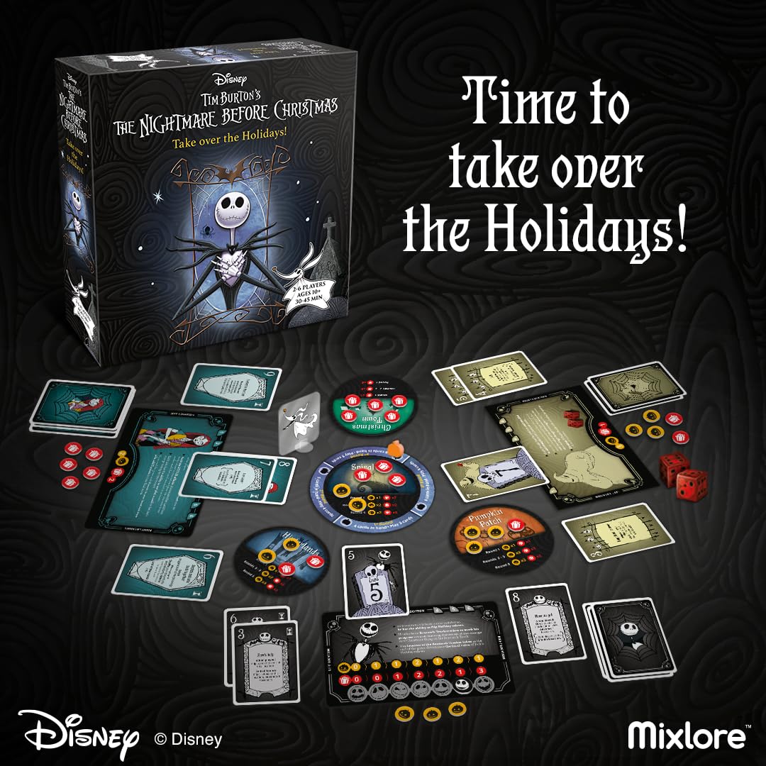 Asmodee The Nightmare Before Christmas Card Game | Ages 10+ | 2-6 Players | 30-45 Min Playtime 4