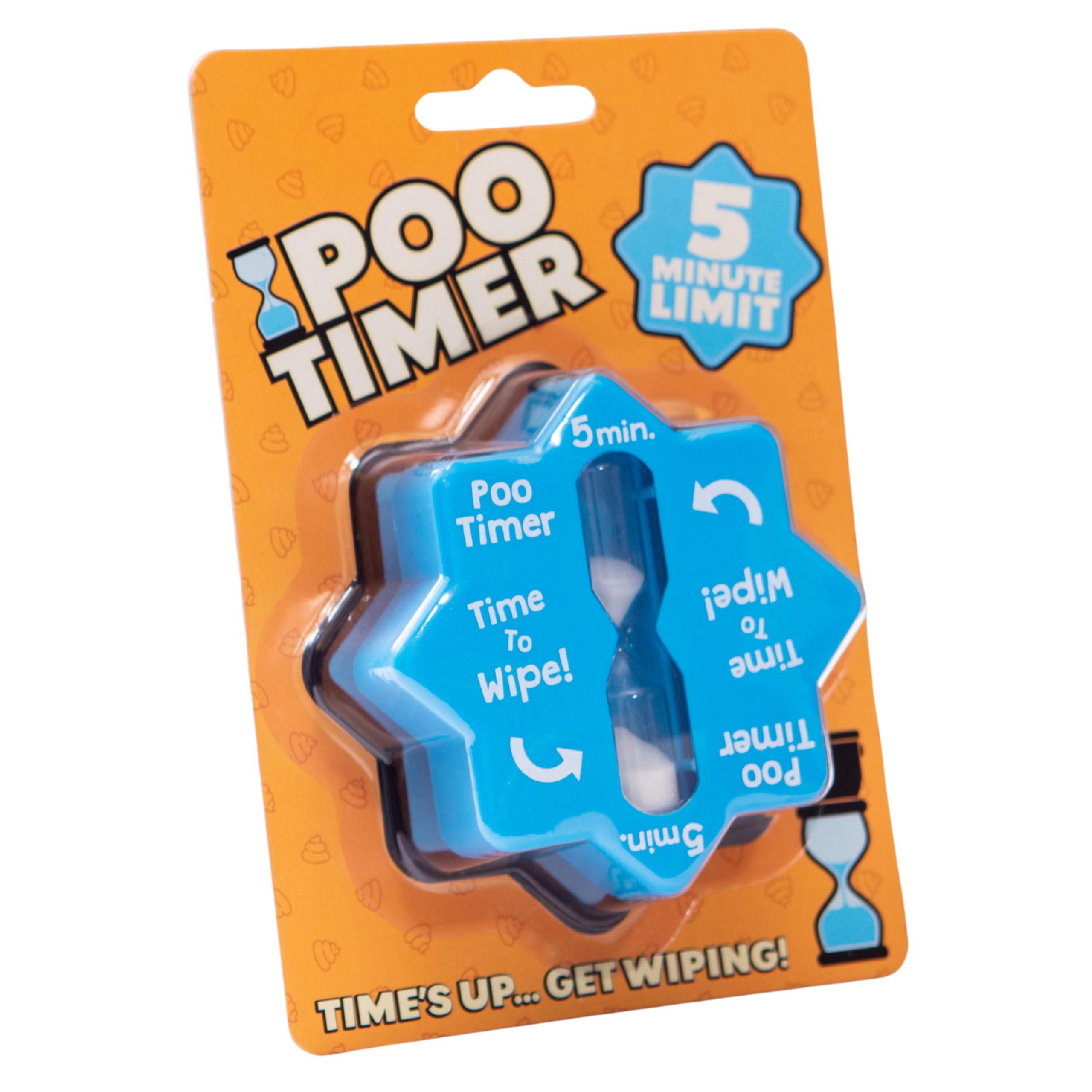 Boxer Gifts Poo Timer - Funny Bathroom Timer for Men | Blue Plastic | 5 Minute Duration