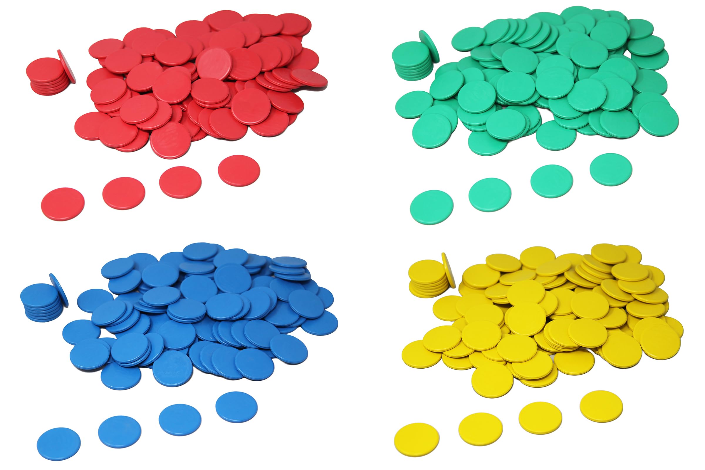 Wissner Game Chips - Red, 100 Pieces, 25mm Diameter | Counting & Arithmetic Aid | RE-Plastic