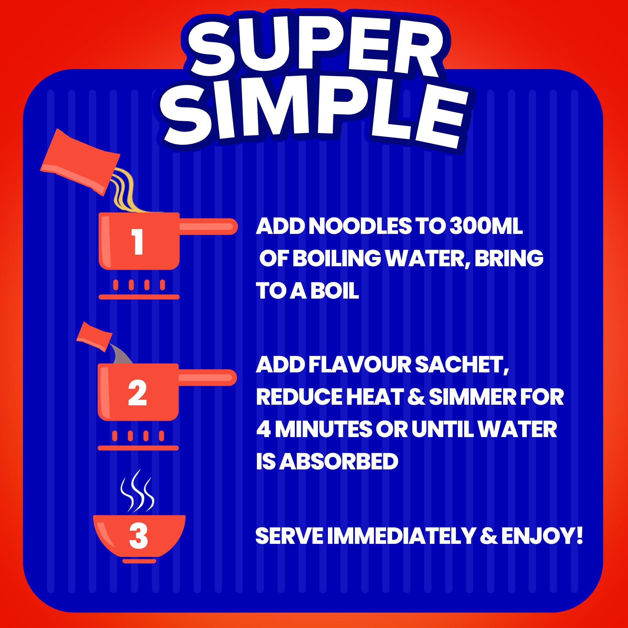 Batchelors Super Noodles - BBQ Flavour Instant Snack | 90g Single Pack 3