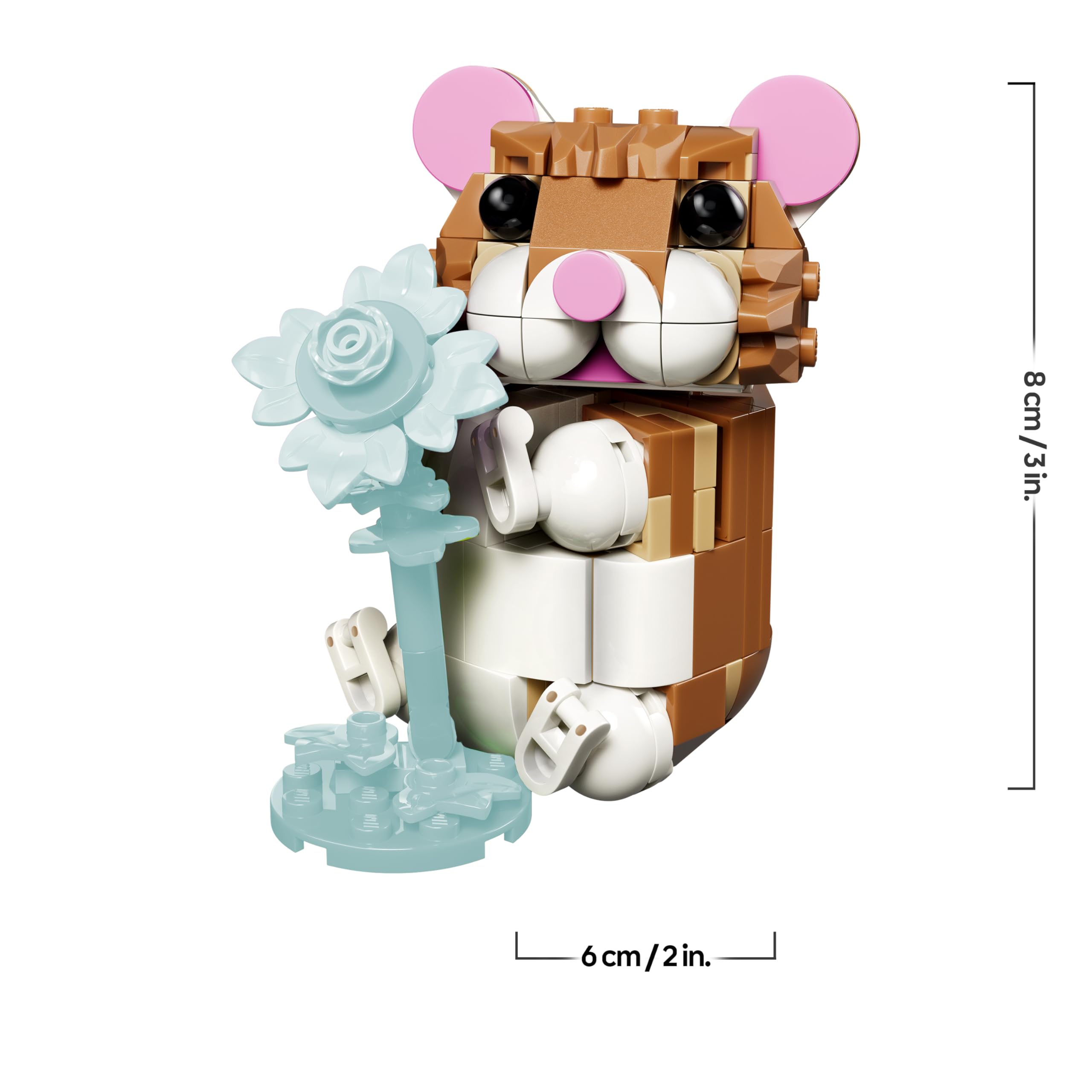 LEGO Creator 3in1 Cute Hamster with a Flower 31376 | Ages 7+ 9