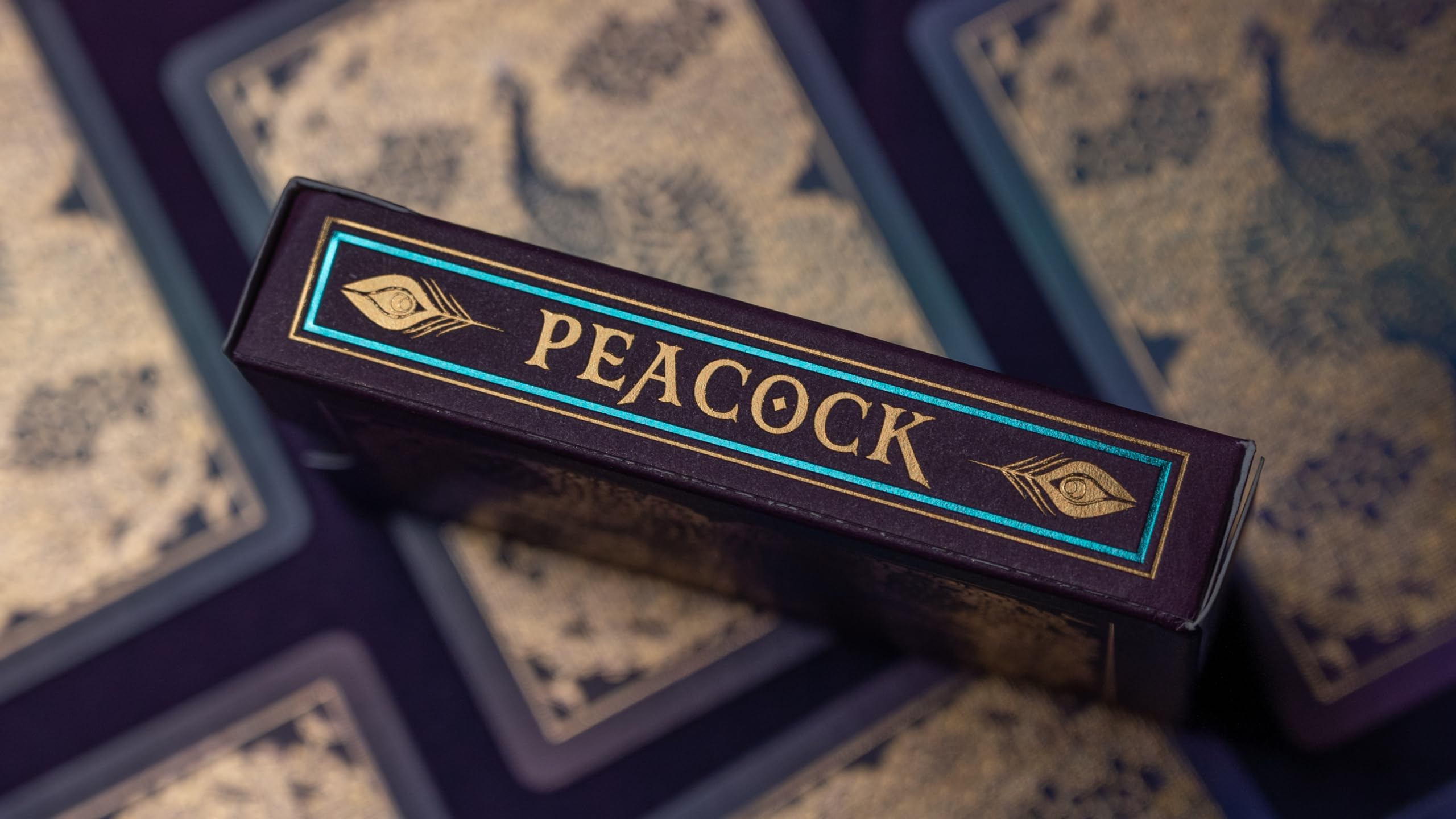 Bicycle Peacock Purple Playing Cards - Air Cushion Finish | Cold-Foil Accents | 1 Deck 6