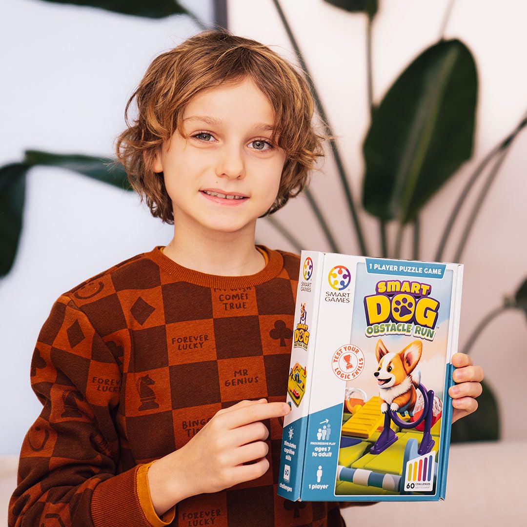 SmartGames Smart Dog Puzzle Game - 60 Challenges | Ages 7+ | Portable 8