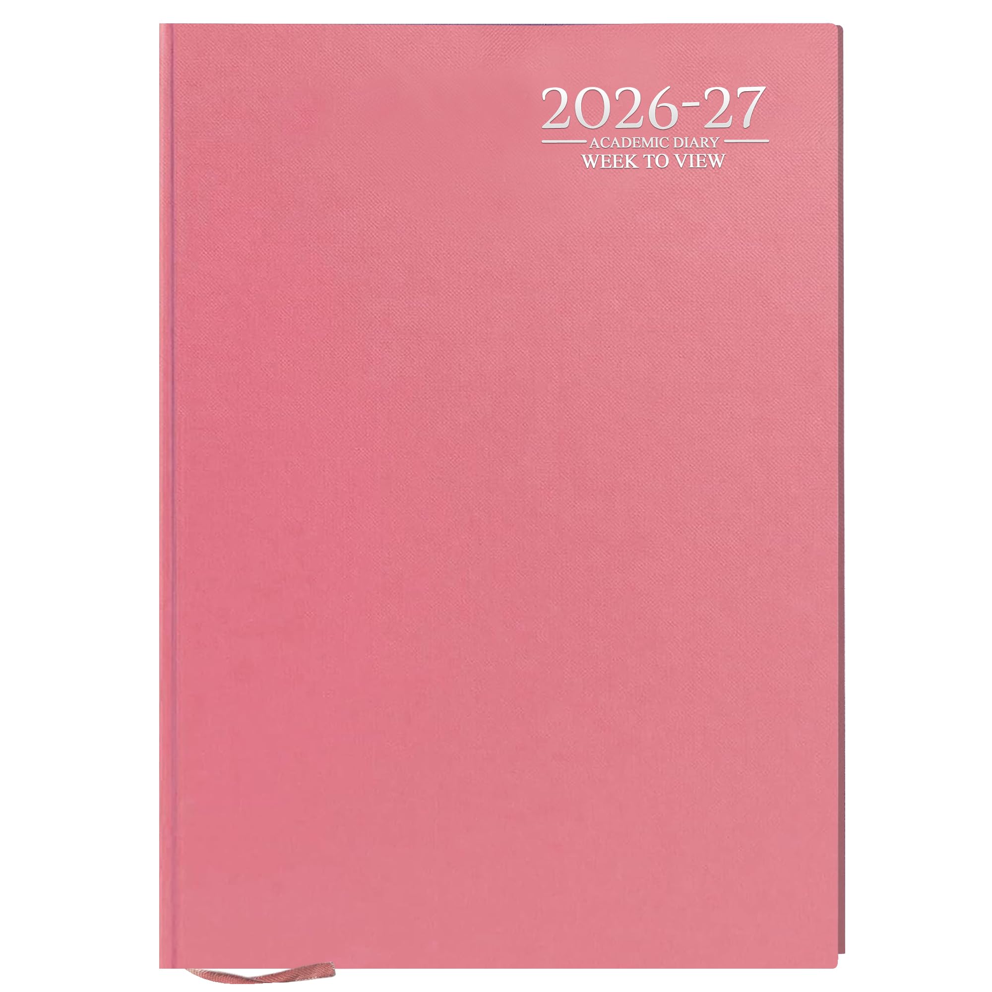 G4GADGET 2026-2027 Academic Diary - A5 Week To View | Pink Hardback | August 2026 - July 2027