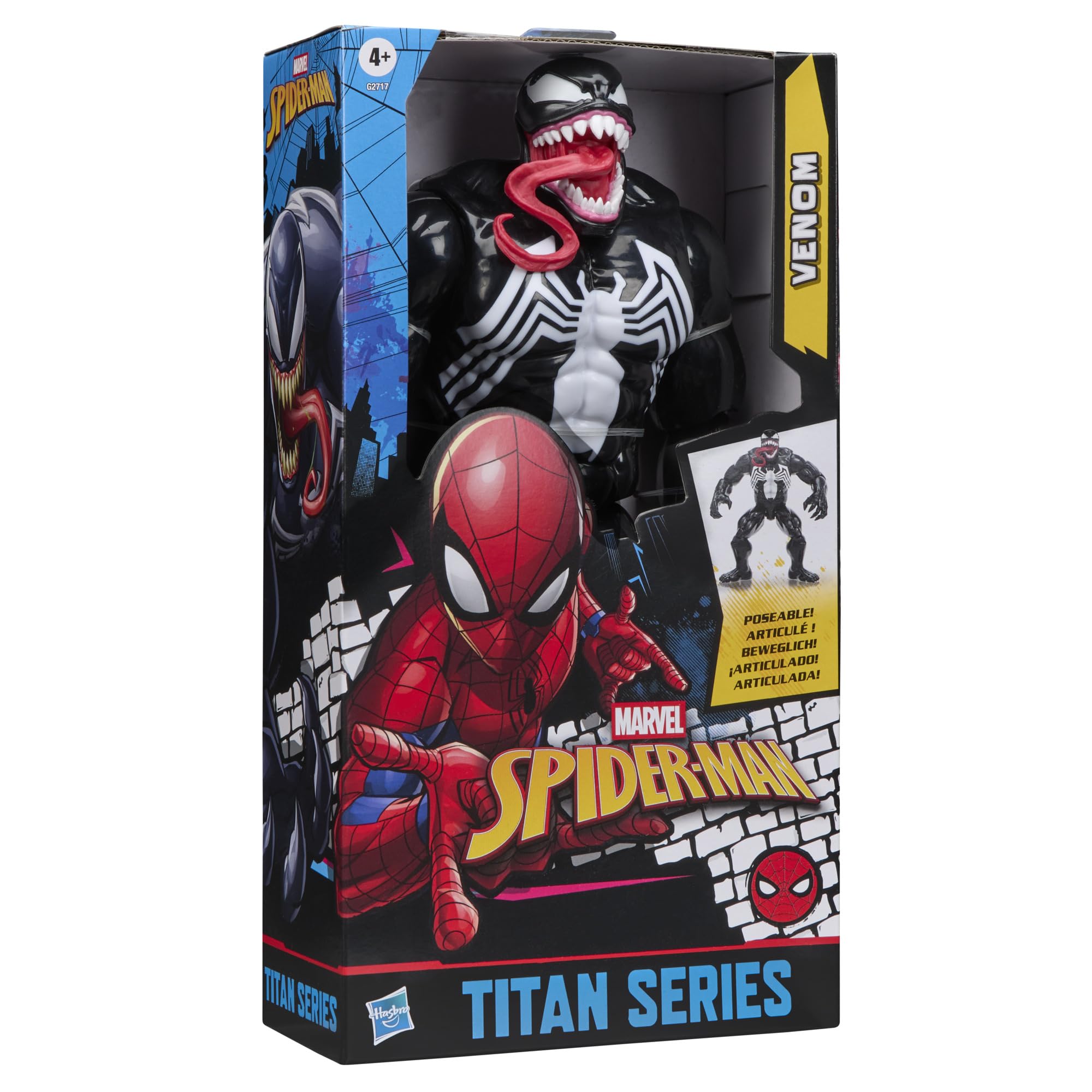 Marvel Titan Series Venom Deluxe Action Figure - 12-Inch Scale | 11 Points of Articulation 7