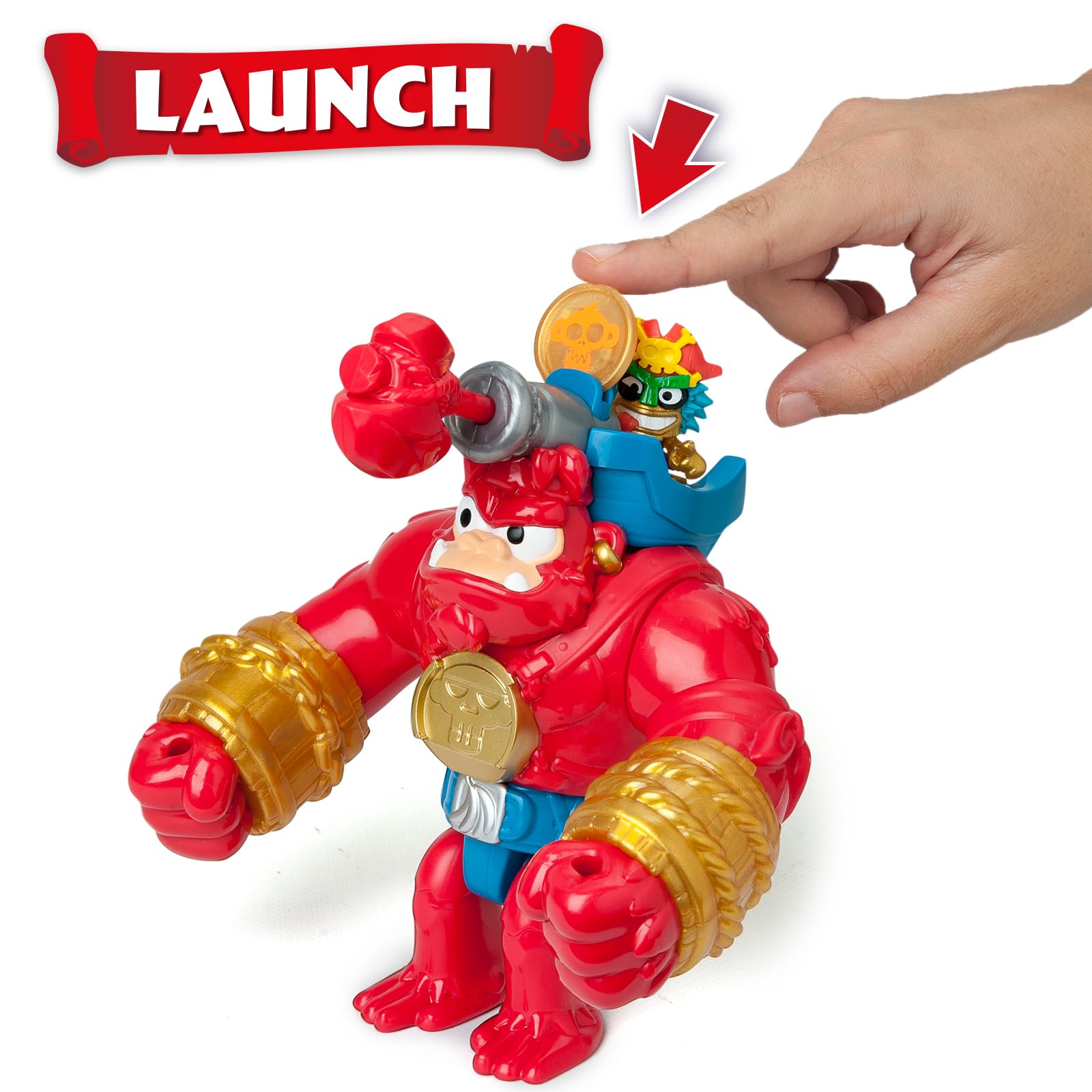 PIRATIX ADVENTURE WORLD Boom Ben Articulated Gorilla Playset | Includes Captain Jambo & Captain Bantu Figures 7