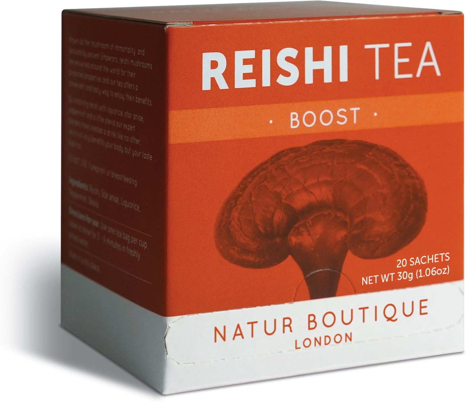 Natur Boutique Reishi-Teebeutel – 20 Stück Kräutertee mit Reishi-Pilz, Sternanis, Süßholz und Pfefferminze 4