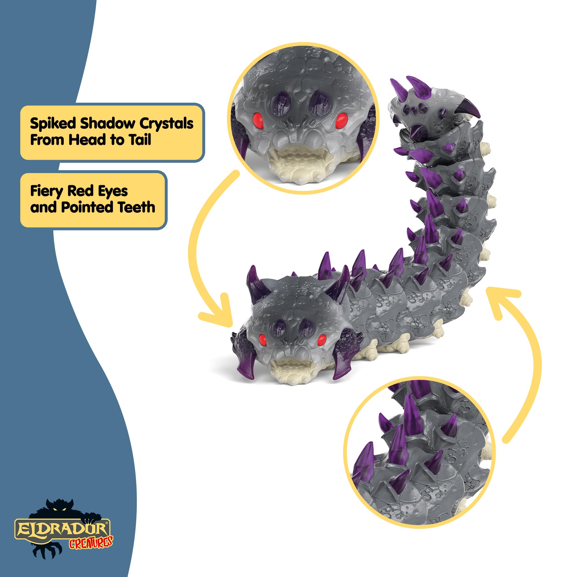 Schleich 70830 Shadow Worm - Fantasy Action Figure from Eldrador Creatures, Ages 3+ 12