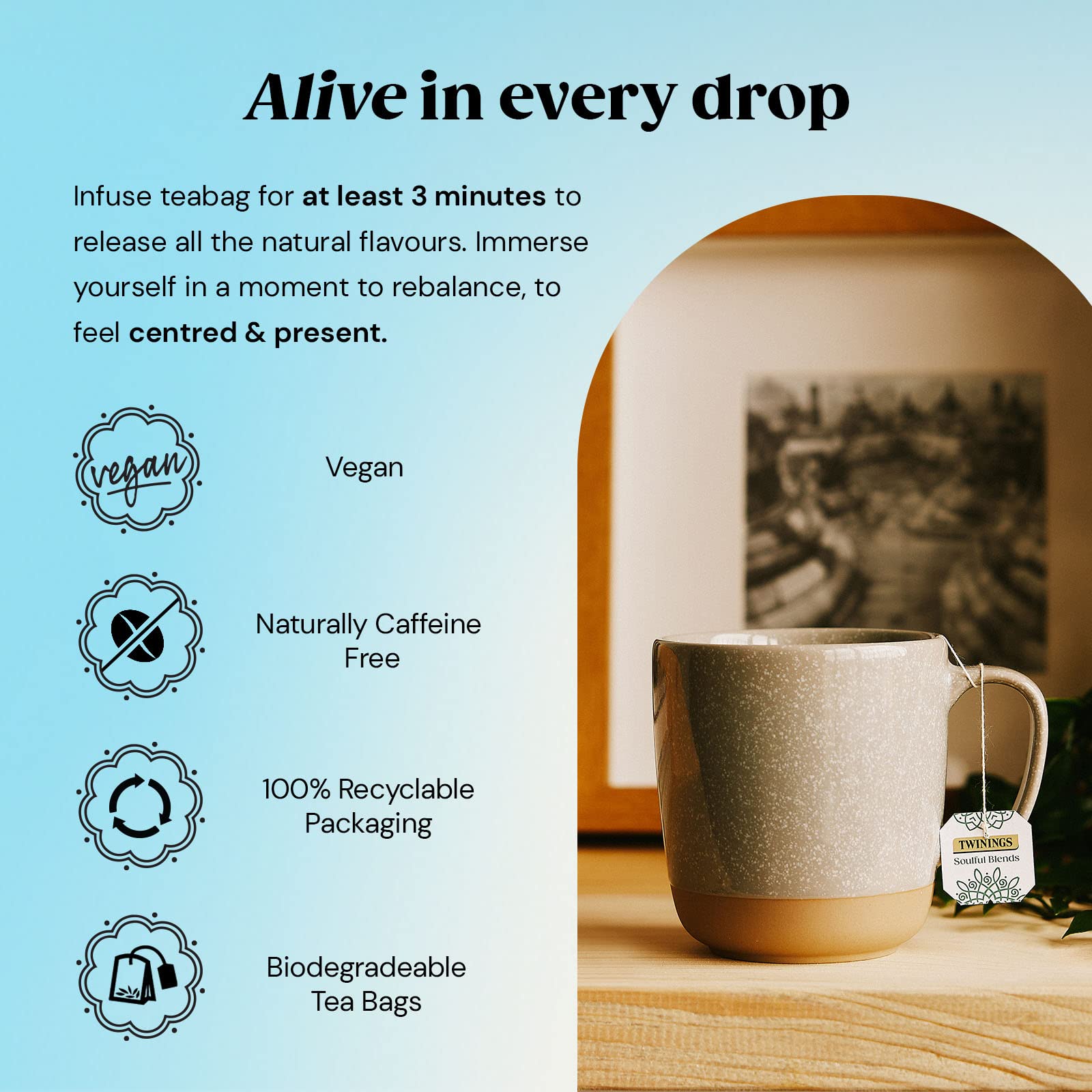 Twinings Soulful Blends Little Lift Herbal Tea - Strawberry, Blueberry & Hibiscus | 20 Teabags 5