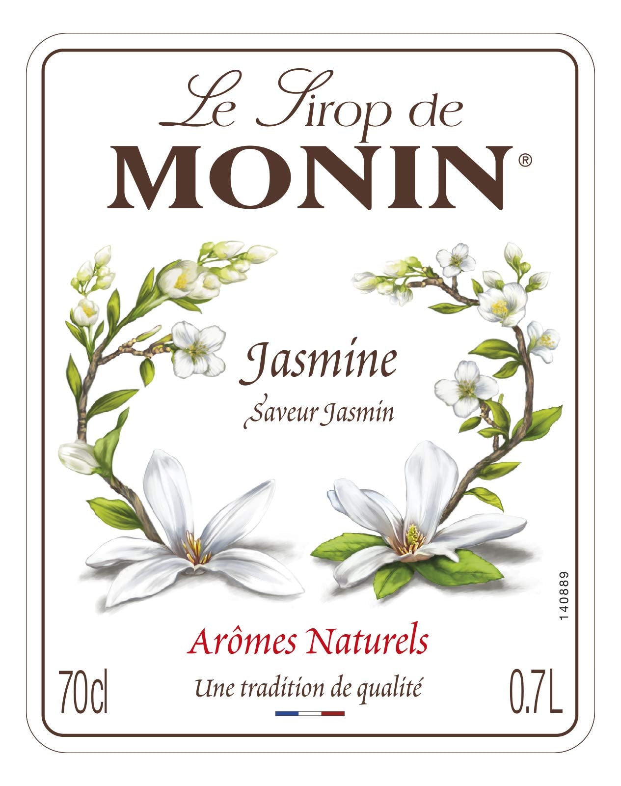 Monin Premium Jasmine Syrup - Floral Notes for Cocktails & Mocktails | 700ml Glass Bottle 3