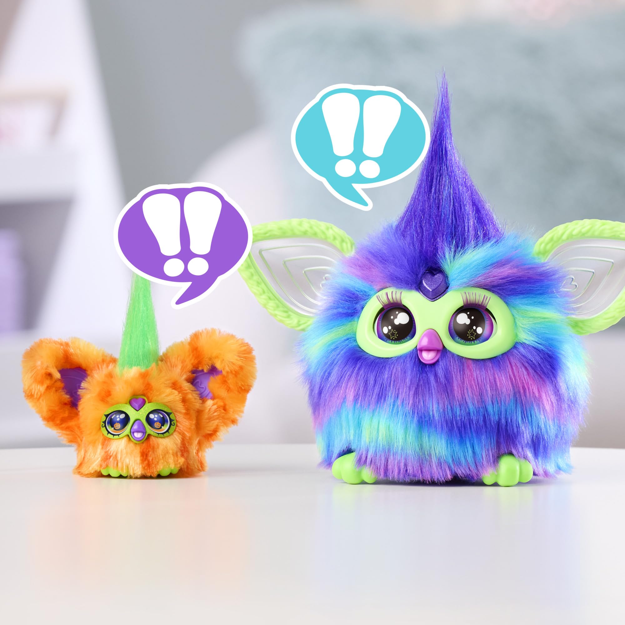 Furby Boo-Kin Mini Interactive Plush Toy with 45+ Sounds & Spooky Autumn Tunes 3