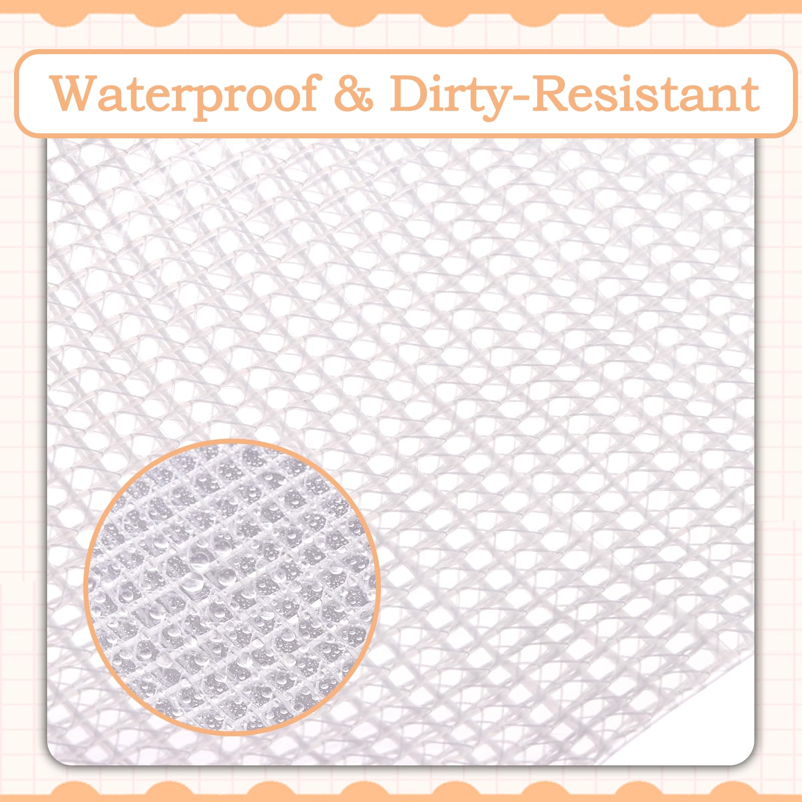 ASelected 30 PCS A6 Clear Zipper Mesh Pencil Cases | Waterproof PVC | 10 Colors 5