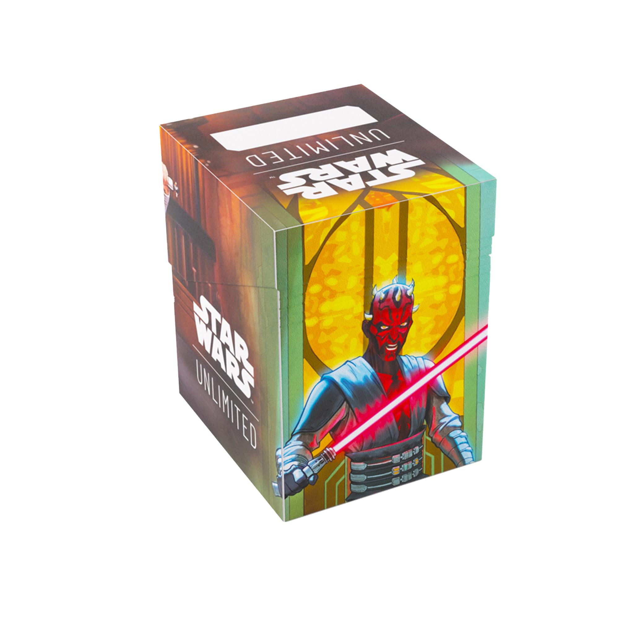 Gamegenic Star Wars Unlimited Set 3 Soft Crate - Obi-Wan Kenobi/Darth Maul | Holds Double-Sleeved Deck