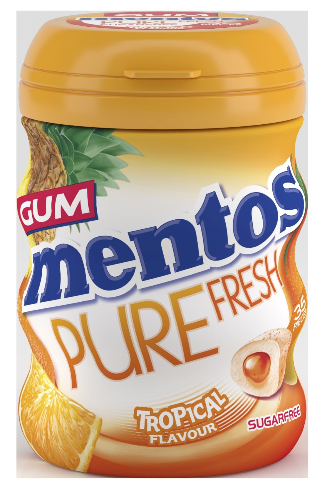 Mentos Pure Fresh Tropical Kaugummi – Zuckerfrei, Glutenfrei, 35 Stück 6