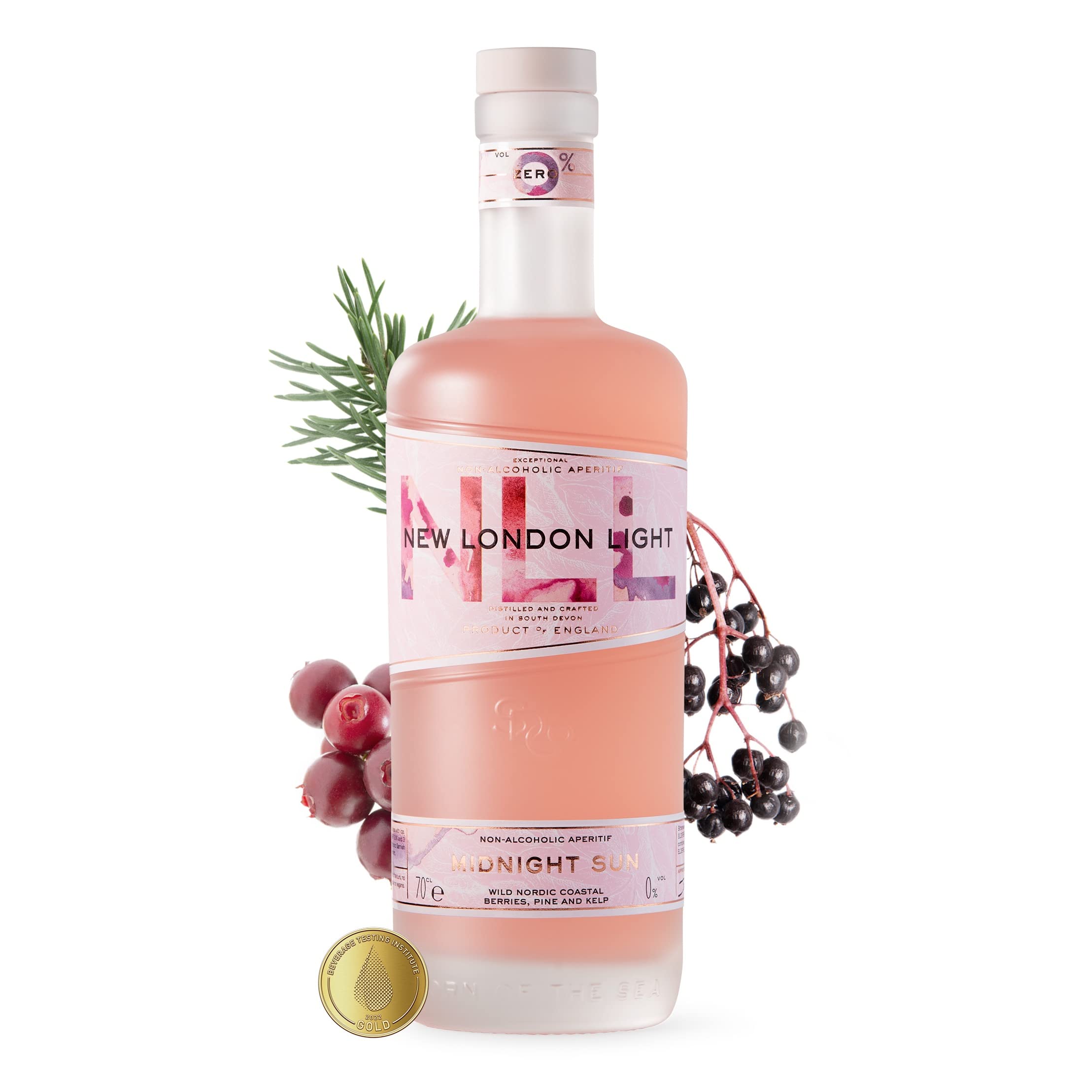 New London Light Midnight Sun Non-Alcoholic Aperitif - 70cl 1