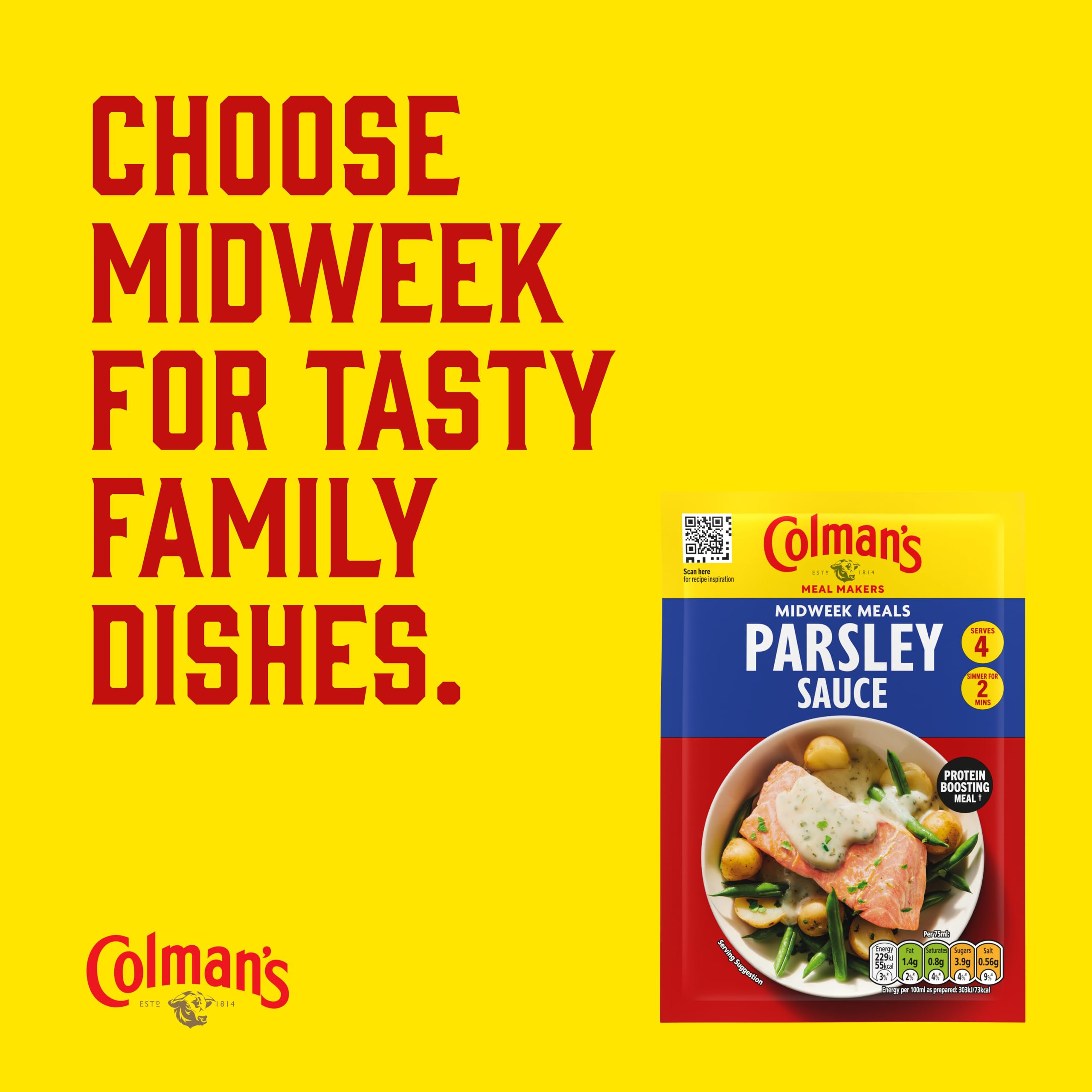 Colman's Parsley Sauce Mix with Herbs & Nutmeg for Midweek Meals | 20g Pack of 3 4