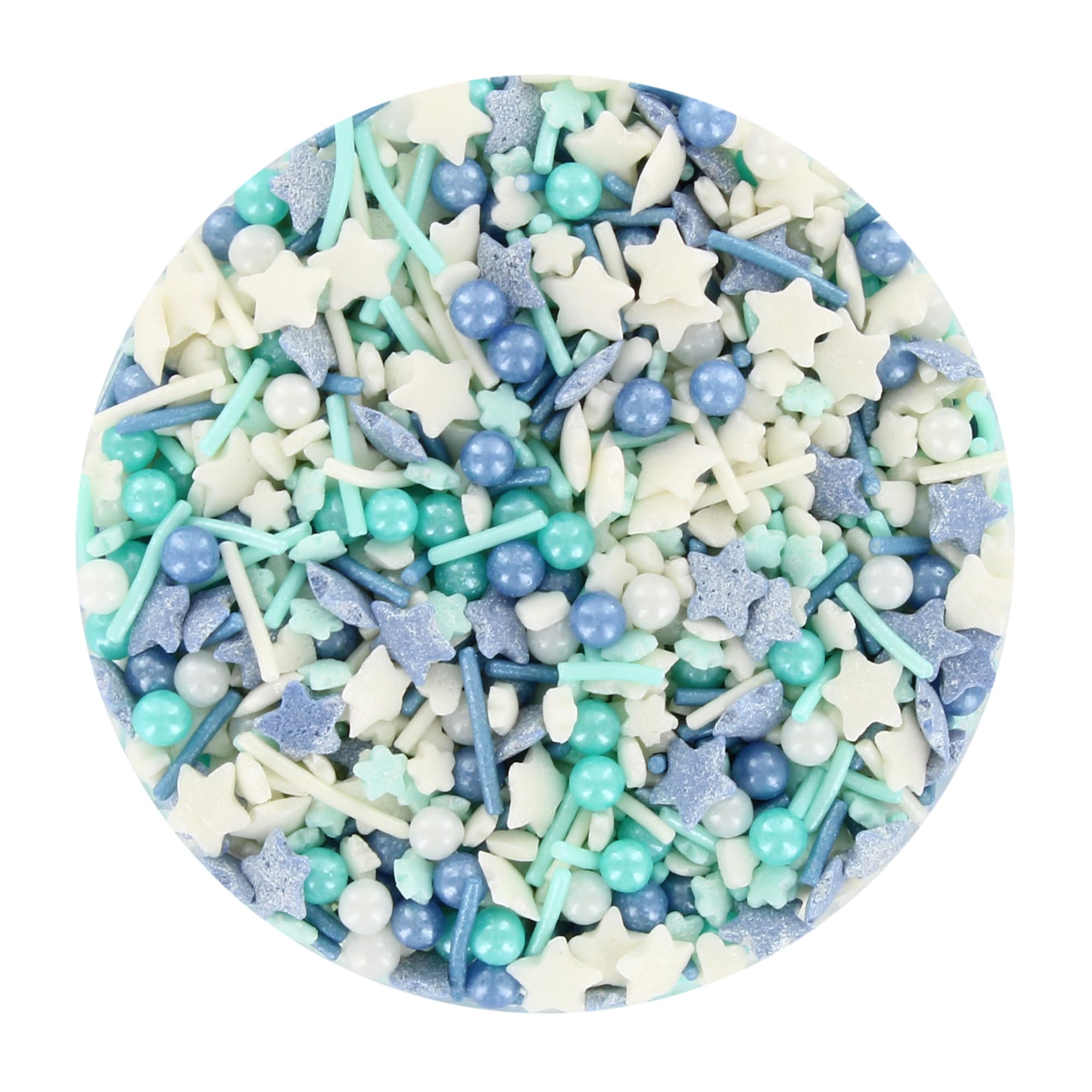 Mit Liebe gebacken – Party-Mix mit blauen Streuseln | 90 g wiederverschließbare Flasche 6