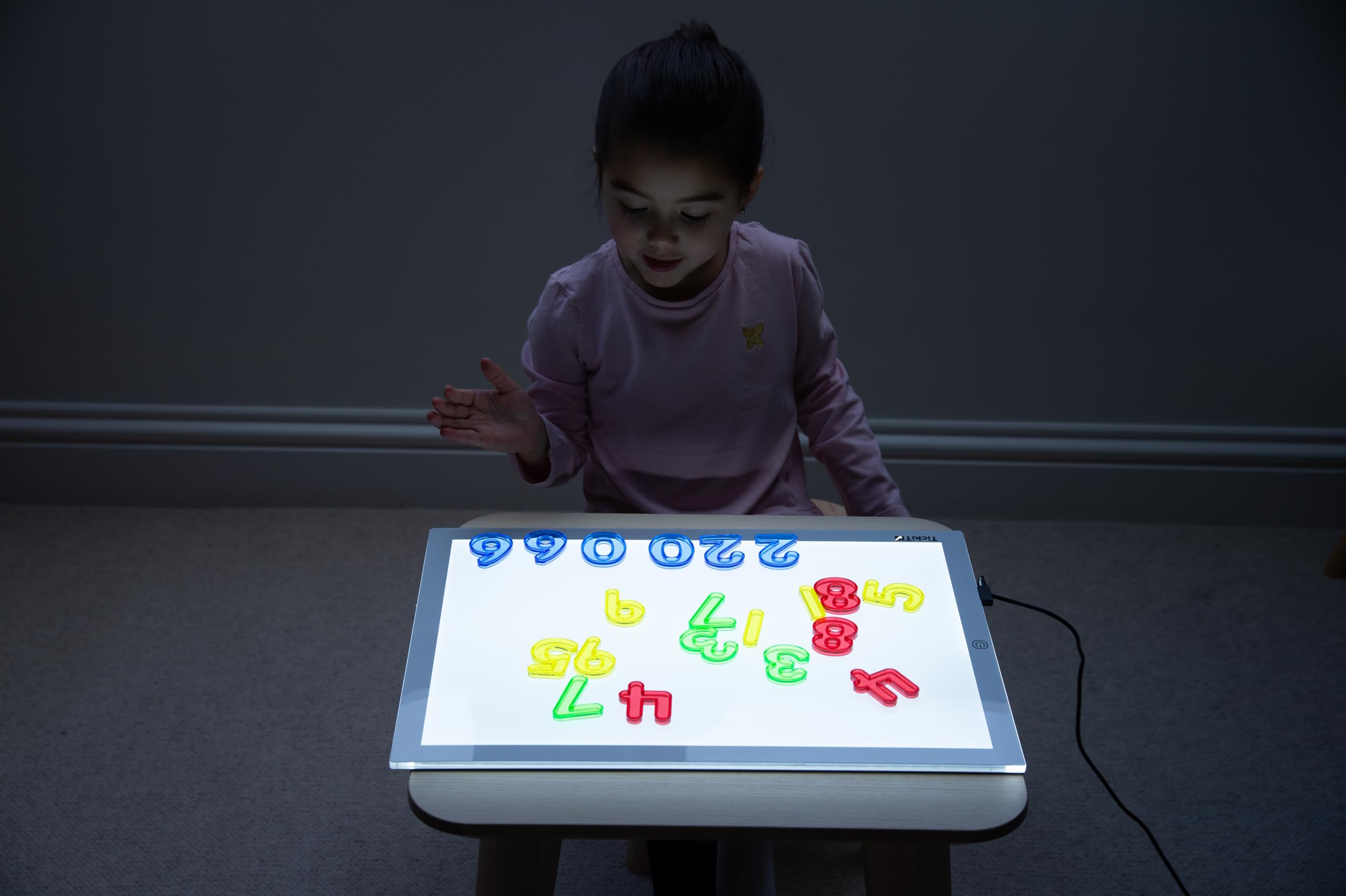 tickit 73141 Translucent Numbers - Colourful Acrylic Set for Light Box & Sensory Play | Ages 3+ 2