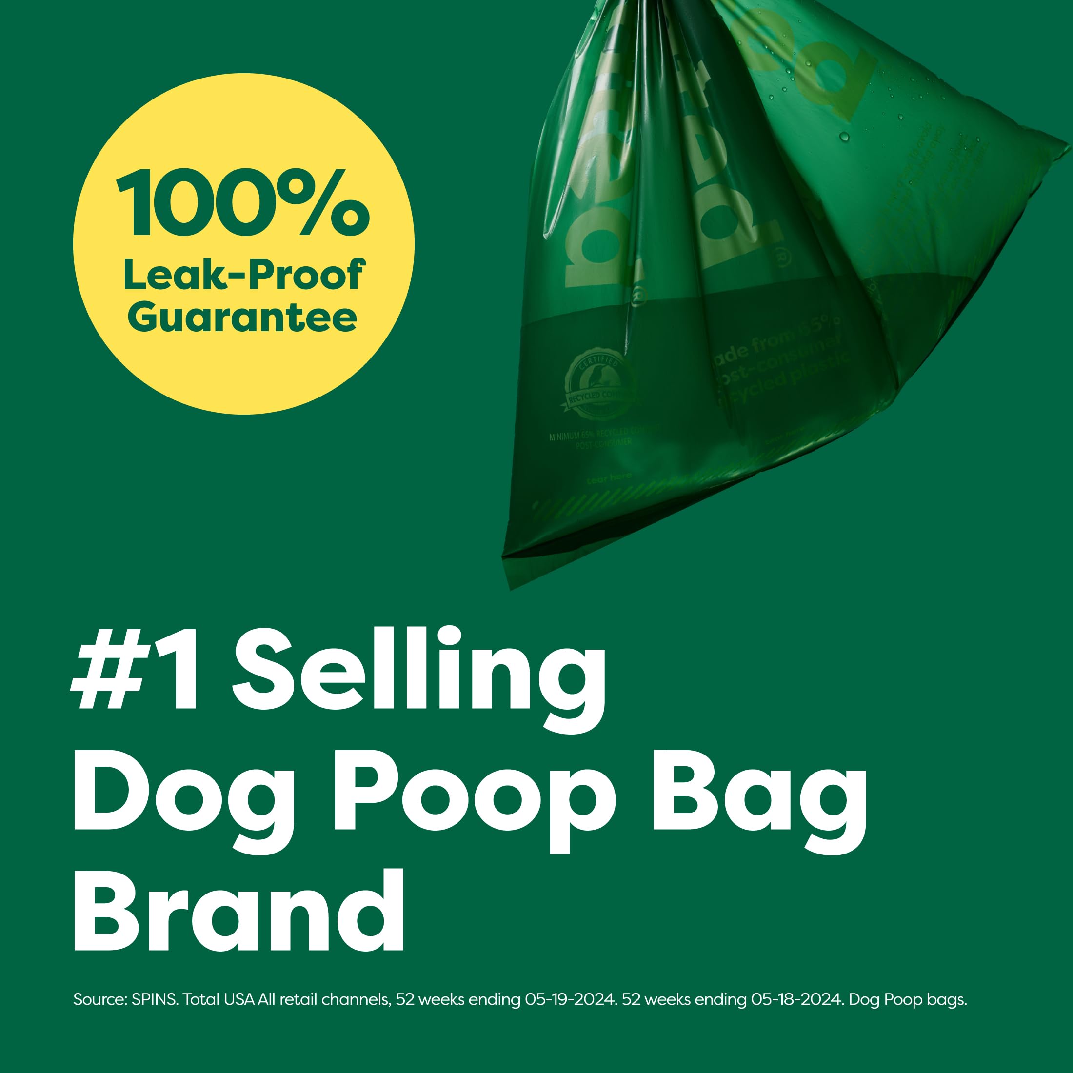 Earth Rated Dog Poo Bags - 315 Count Lavender Scented Rolls | Extra Thick & Leak Proof