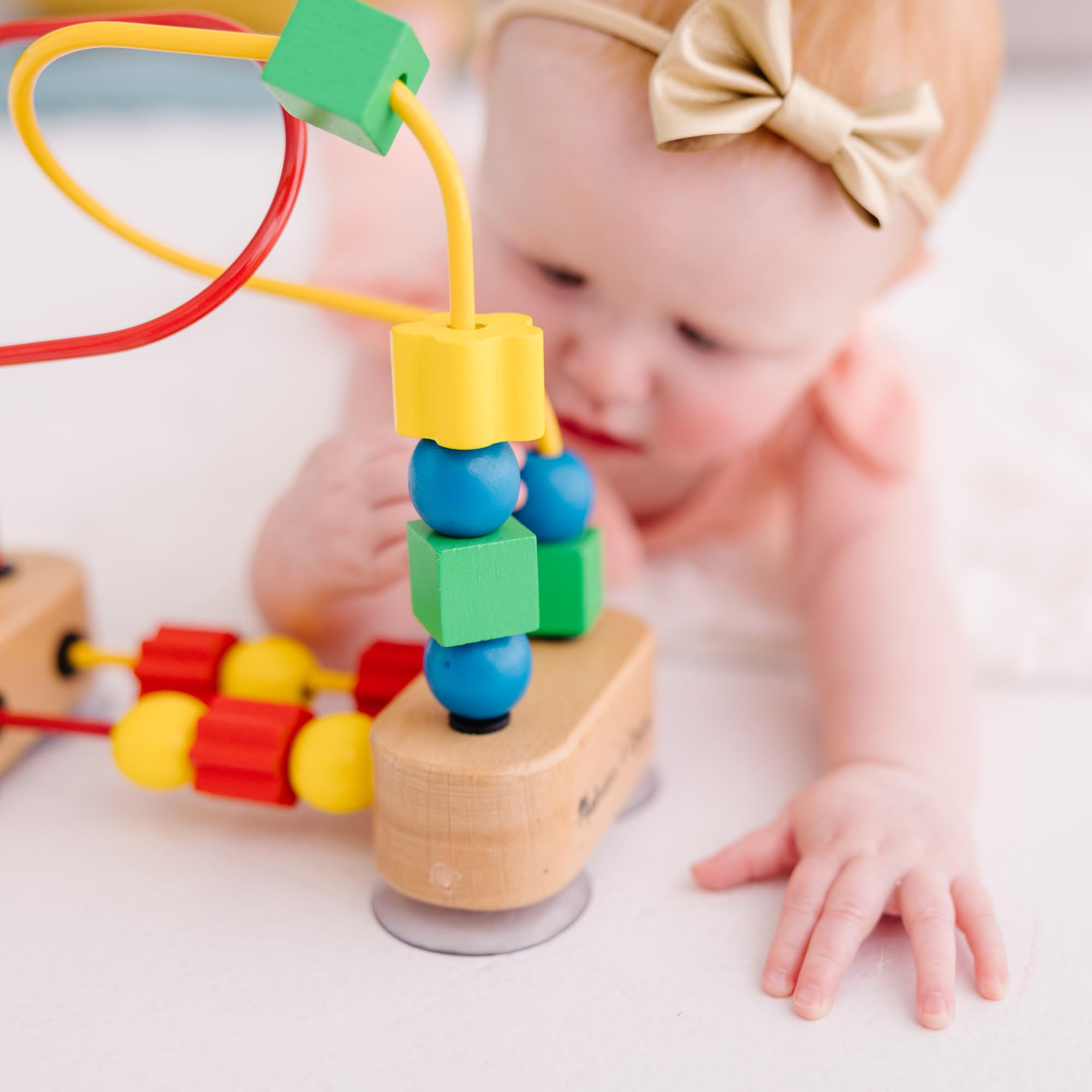 Melissa & Doug First Bead Maze Wooden Toddler Activity Toy | 18 Beads, 3 Rings | Ages 12+ Months 7