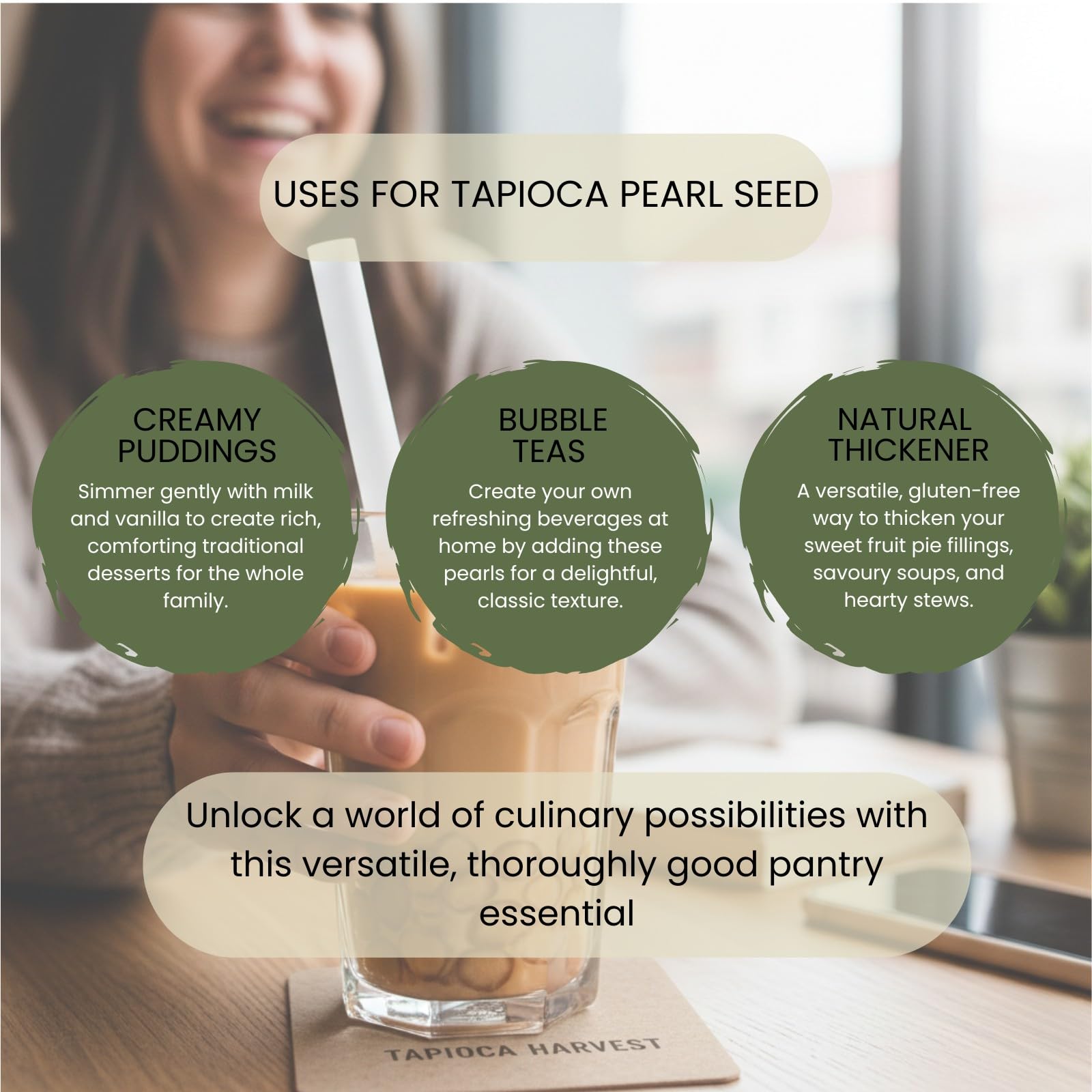 Minton & Donello Tapioca Seed Pearls - Soft, Light & Chewy | 500g Pack