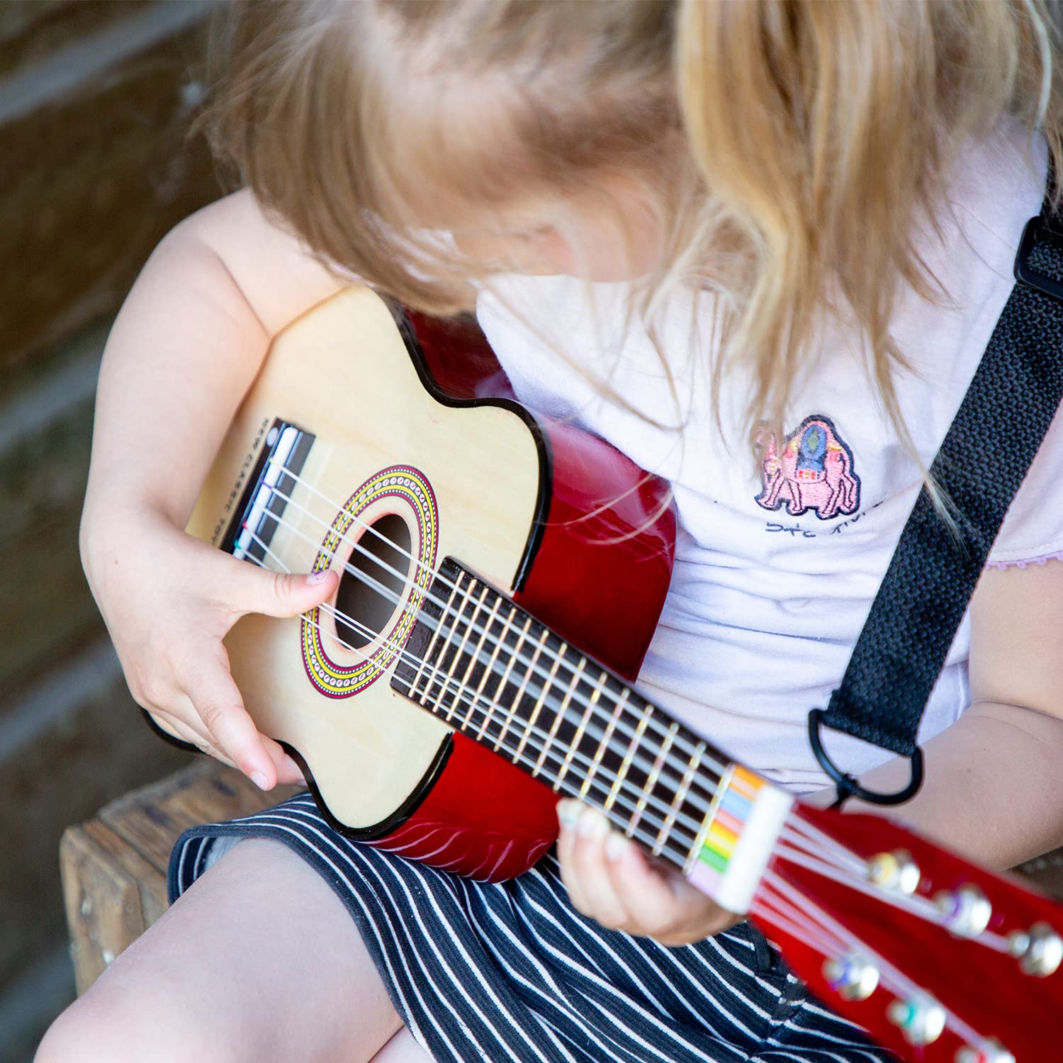 New Classic Toys Wooden Toy Guitar - First Melodies Collection for Kids 3+ 14