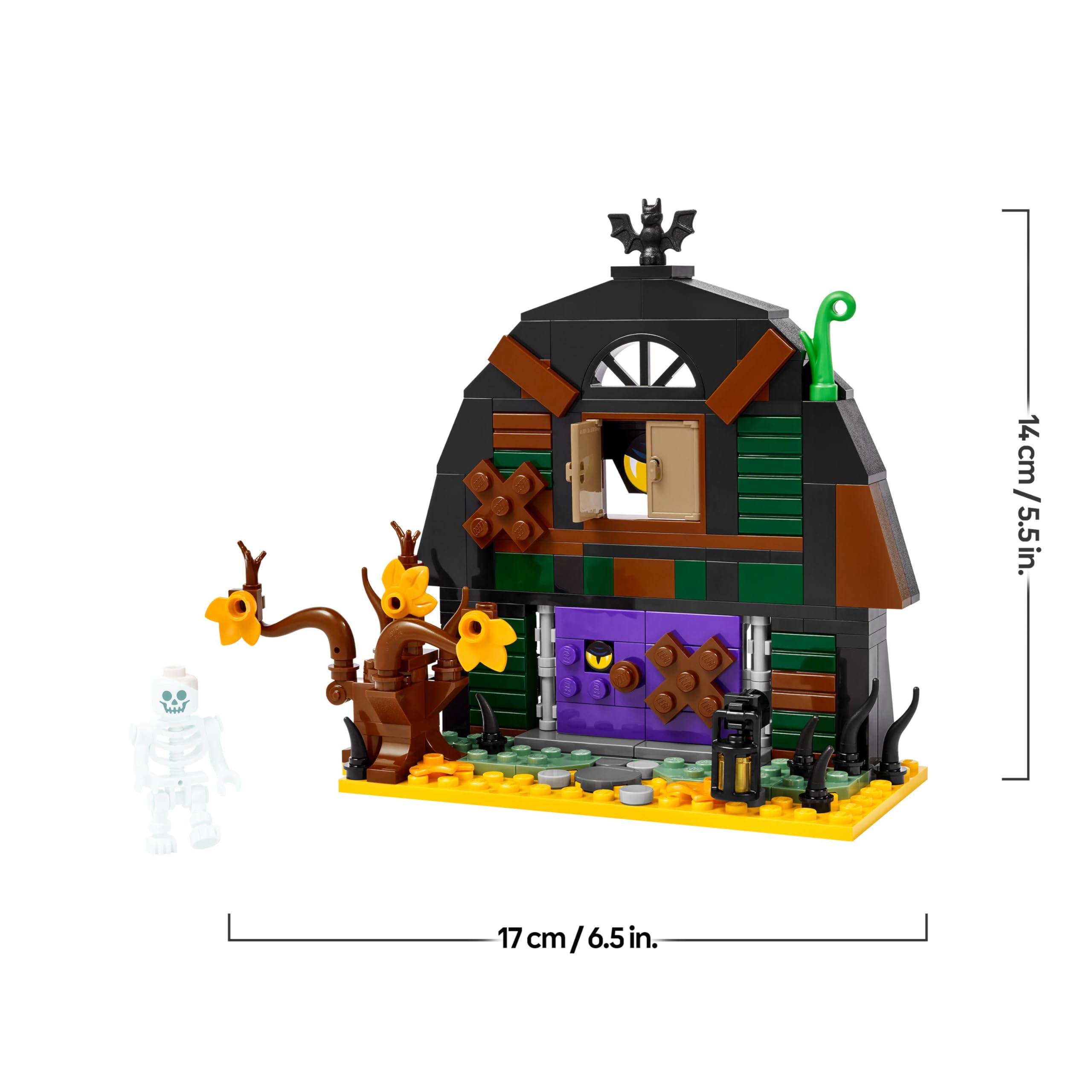 LEGO Halloween Barn Building Set 40721 - Skeleton Minifigure & Decor | Ages 8+ 8
