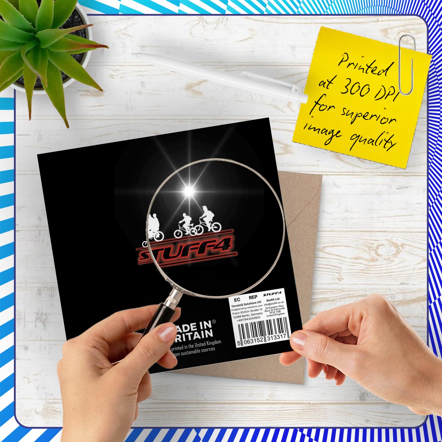 Stuff4 Sci Fi Themed Birthday Card for Men & Women | 145mm Square | Uncoated Interior