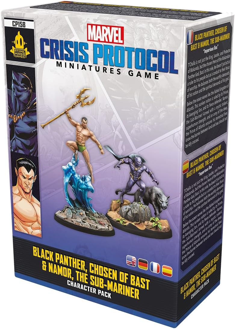 Atomic Mass Games Marvel: Crisis Protocol Black Panther Chosen of Bast &amp; Namor Miniatures Erweiterung 3