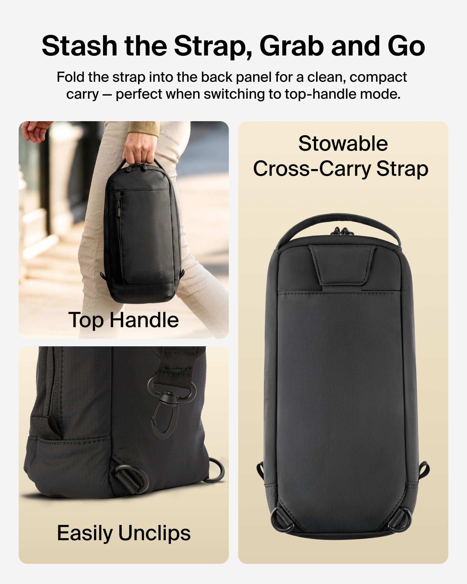 Belkin Gaming Crossbody Bag for Nintendo Switch 2 - Protective Carry Case | Black | ENA022hqBK 7
