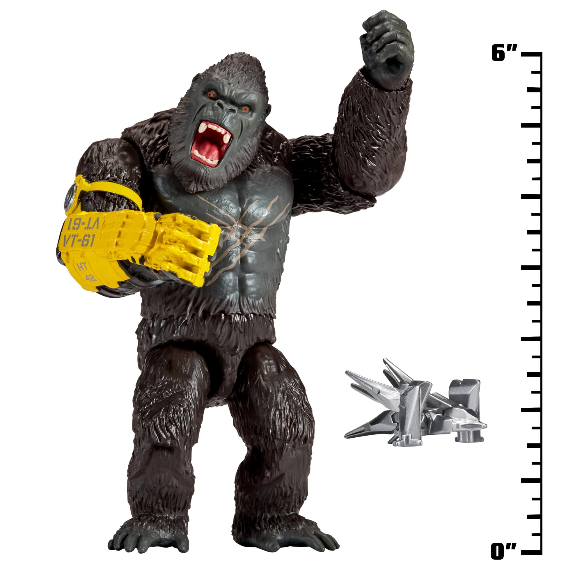 MonsterVerse Kong Action Figure - 6-Inch, B.E.A.S.T. Glove Accessory | Ages 4+
