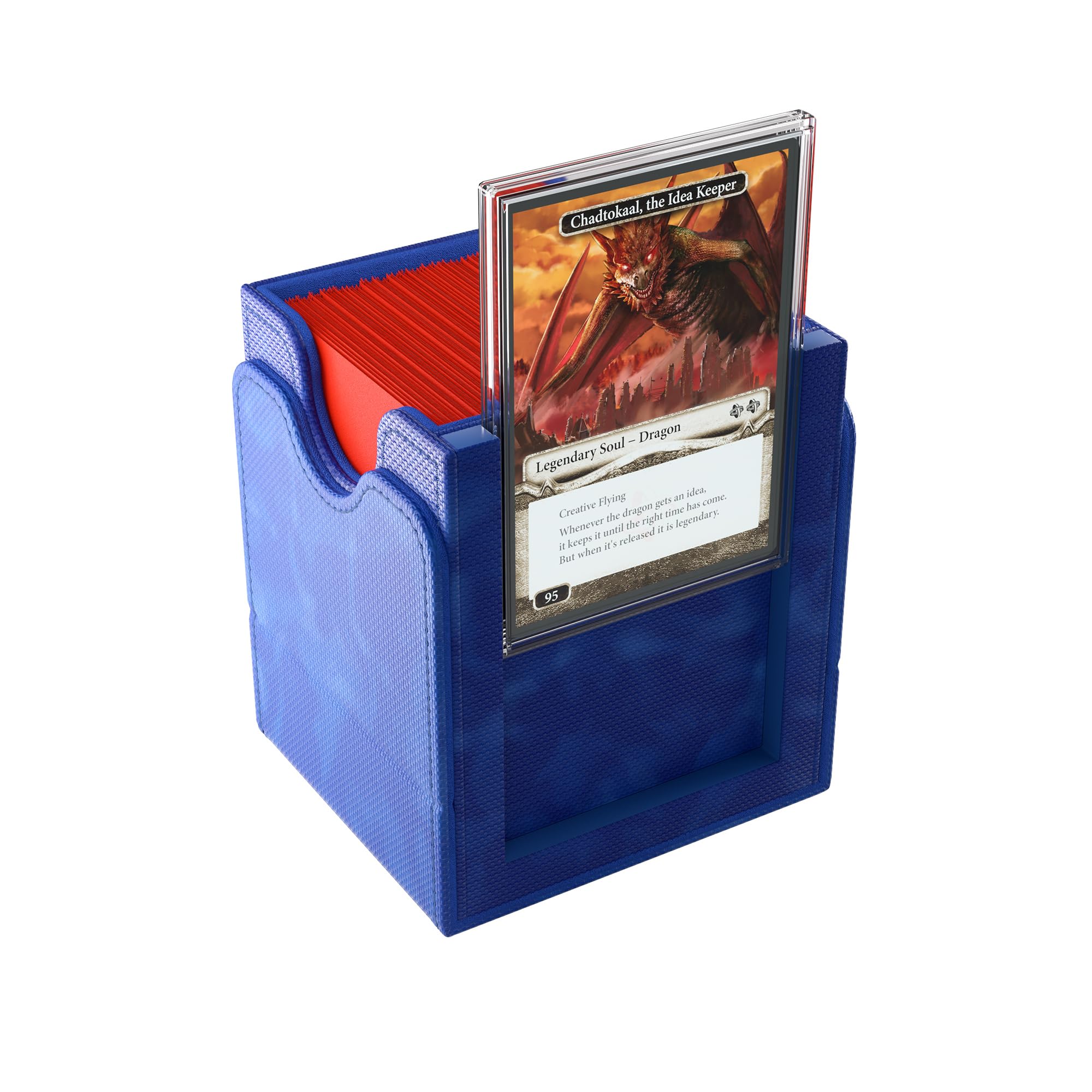 Gamegenic Squire Plus 100+ XL Convertible Deck Box | Blue | Armorfyber Exterior 3