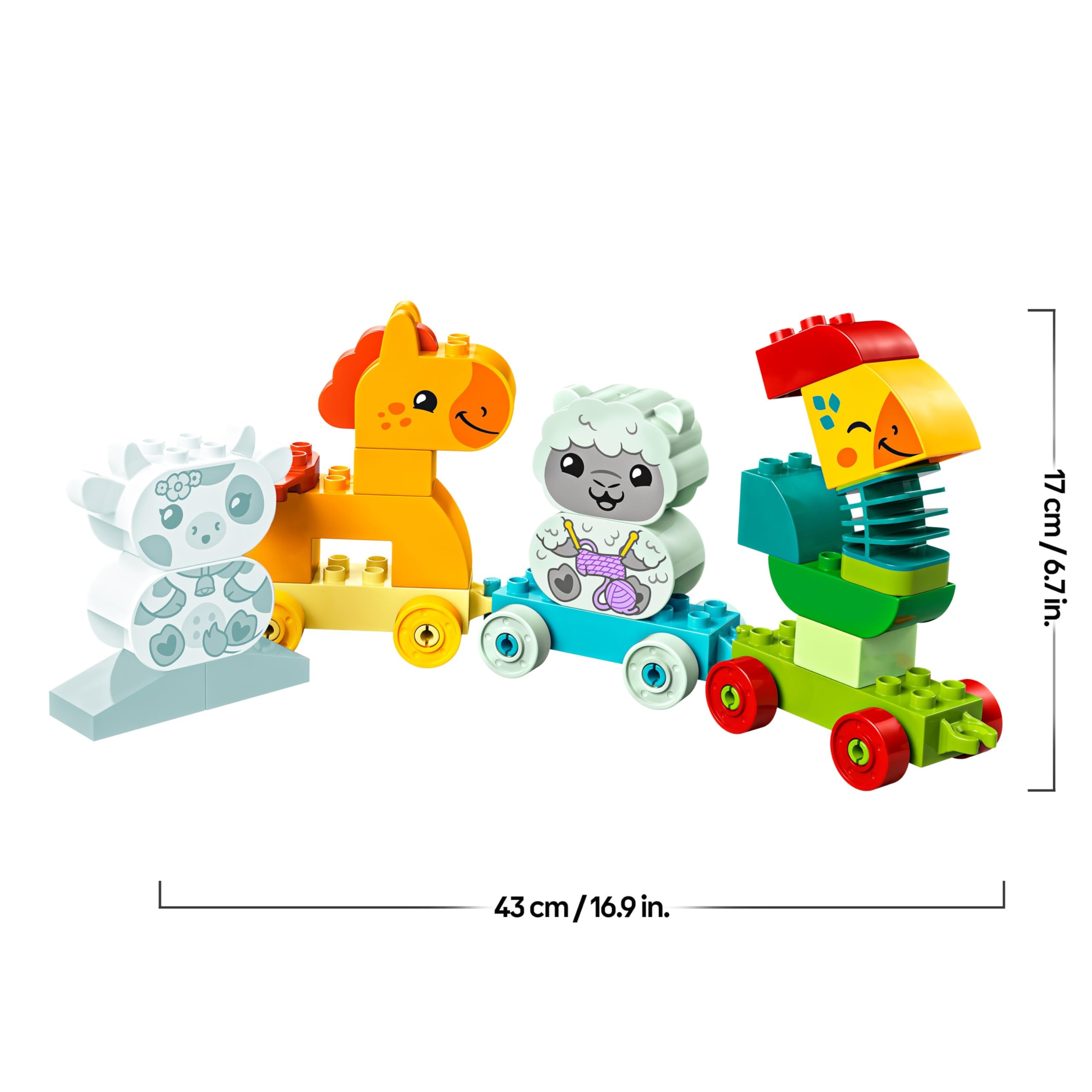 LEGO DUPLO My First Animal Train 10412 Building Set for Toddlers 18 Months+ | Color Matching & Motor Skills 7