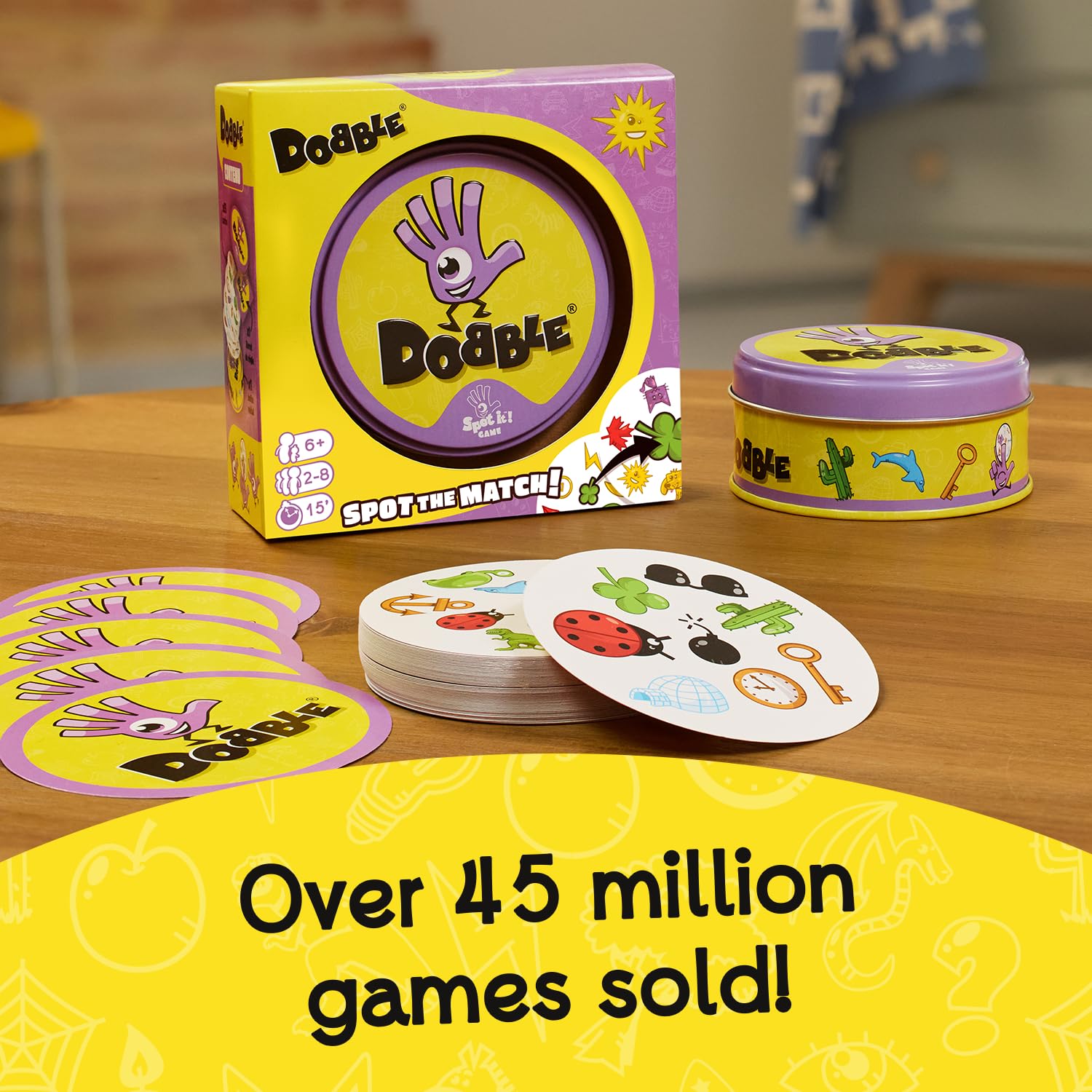 Asmodee Dobble Kids Card Game | Ages 6+ | 2-8 Players | 15 Minutes Playing Time 7