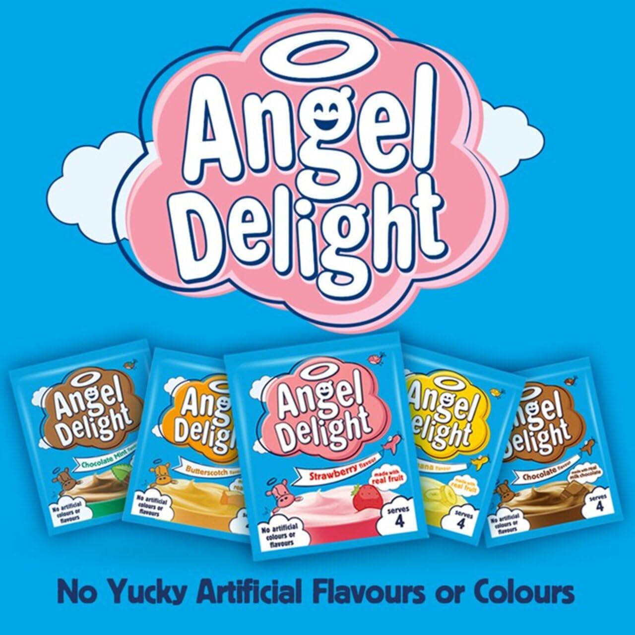 Angel Delight - Instant-Dessertmischung mit Erdbeergeschmack, 59 g Beutel 5