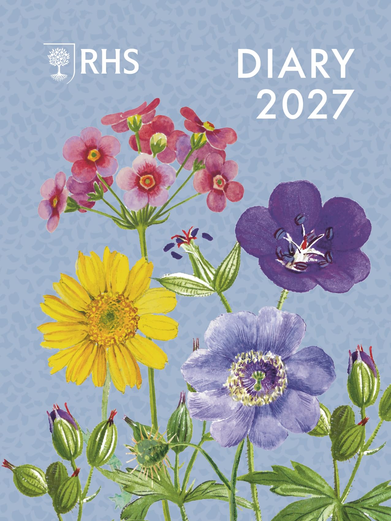 Frances Lincoln RHS Pocket Diary 2027 - Week-to-View Layout | Botanical Art Illustrations