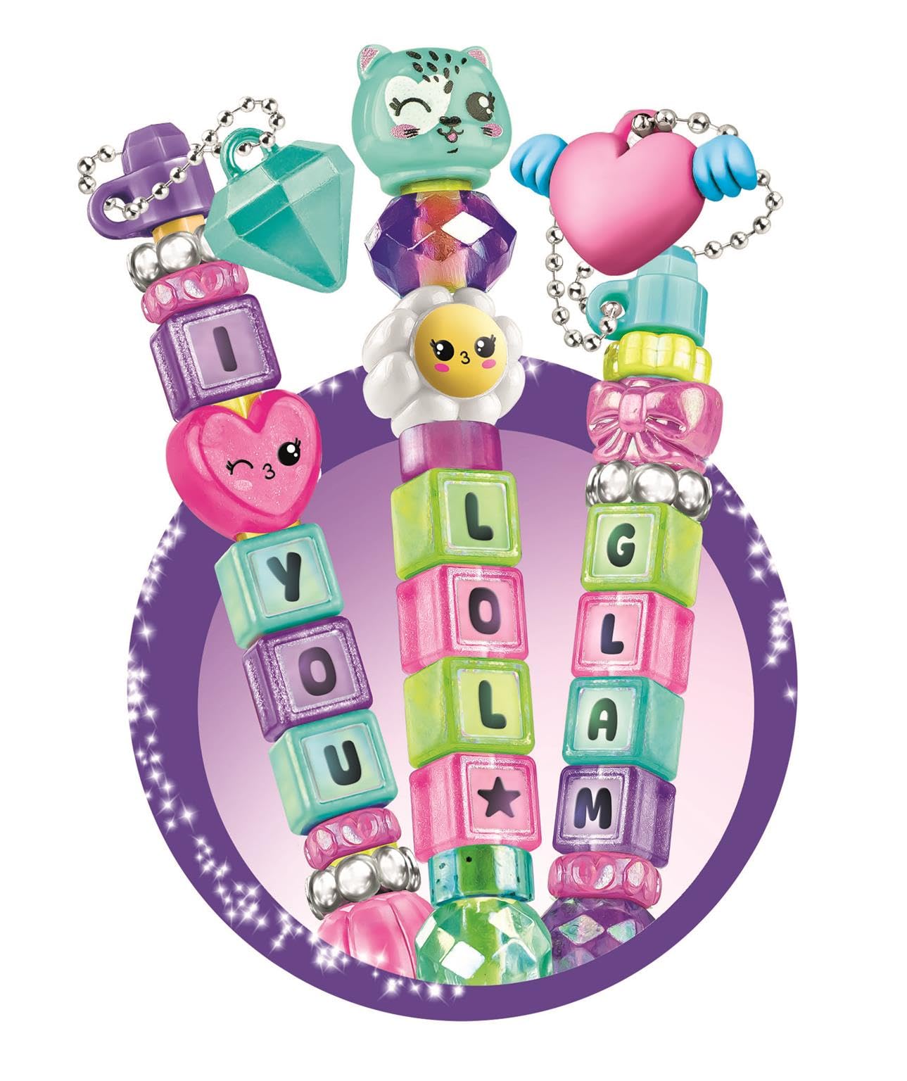 Clementoni The Message Pens - Customise Colourful Pens with Beads, Stickers & Letters | Ages 6+