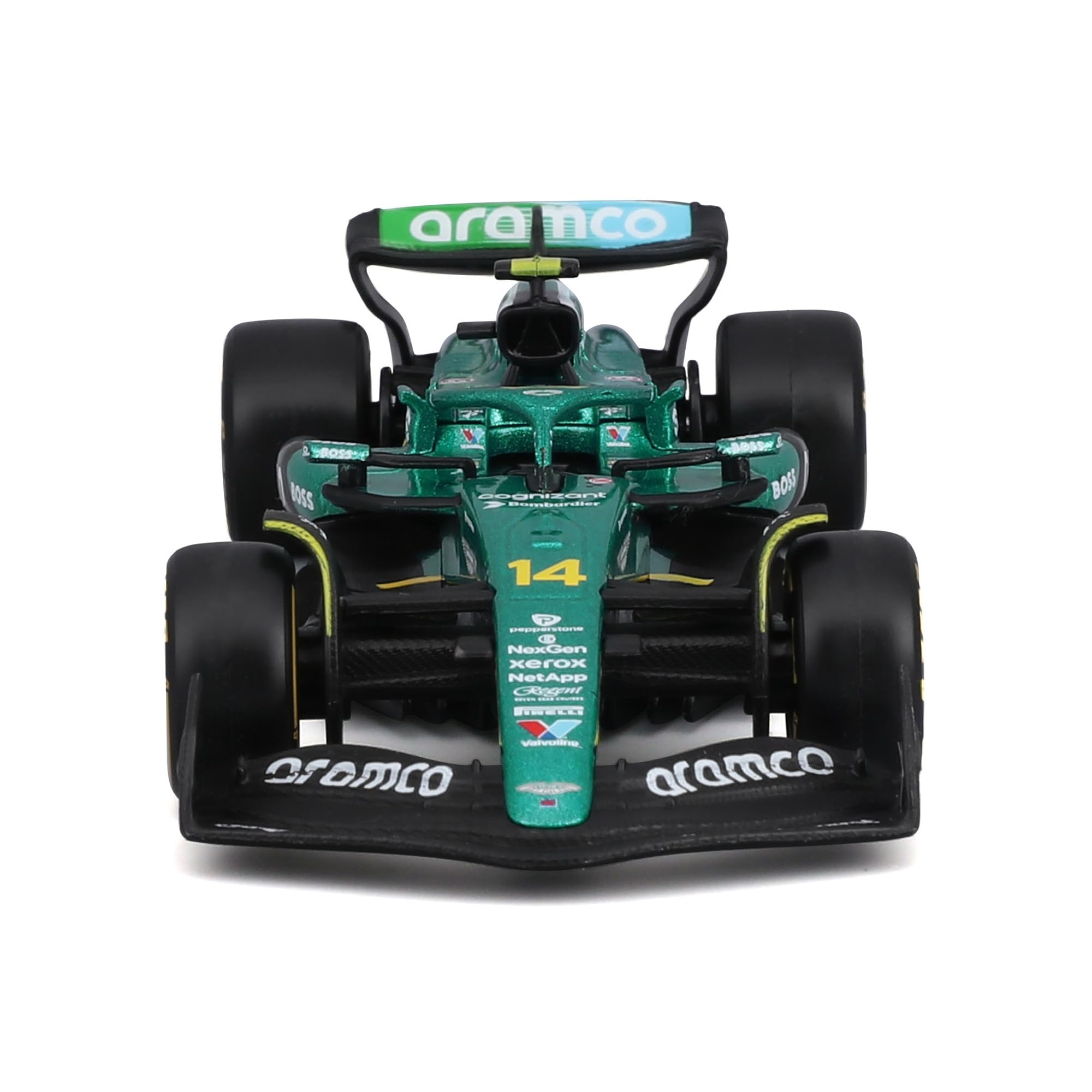 Bburago Aston Martin AMR25 F1 2025 #14 Alonso Diecast Model | 1:43 Scale | Metal