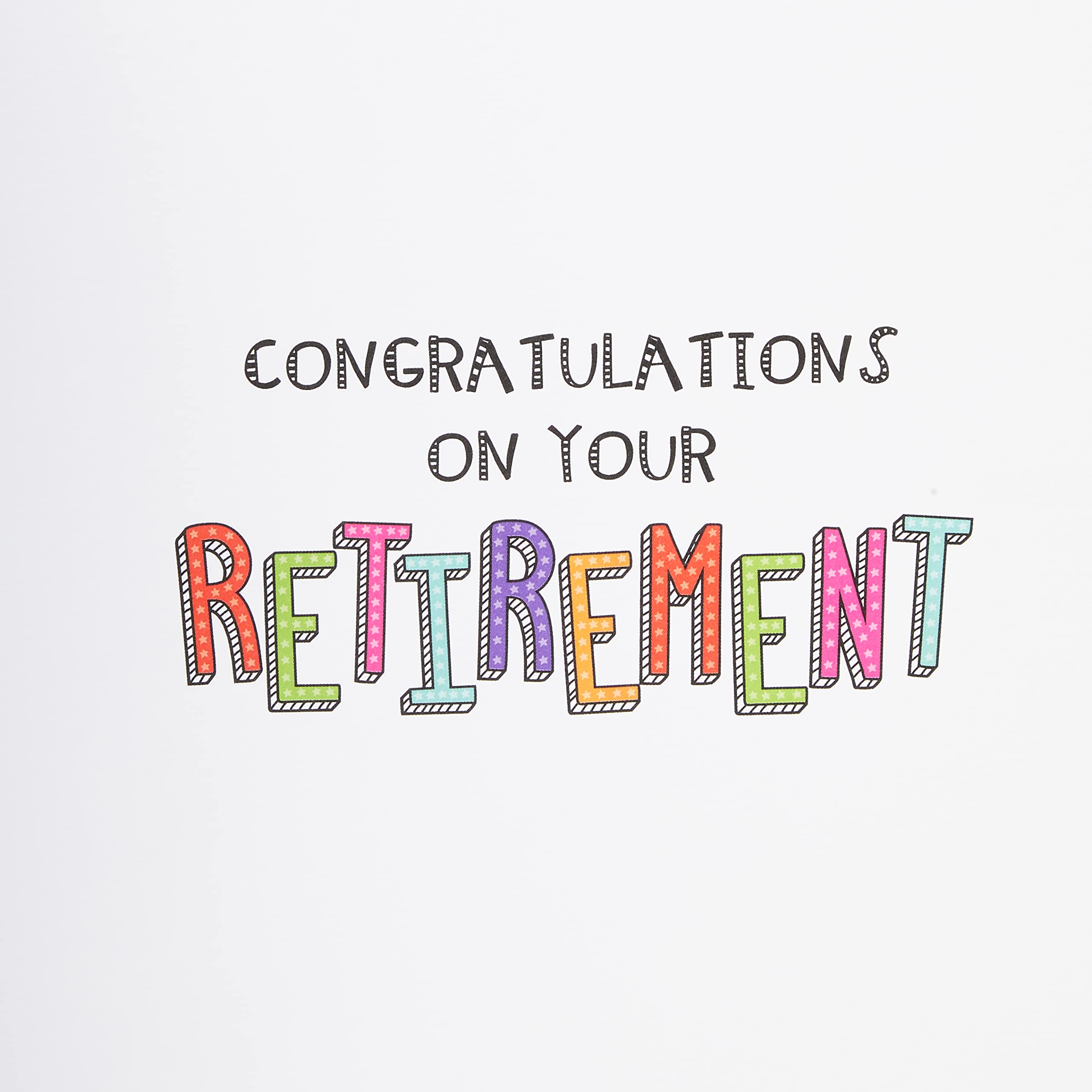 Piccadilly Greetings Retirement Card - Large 12 x 9 Inches | Blank Inside | Made in UK 3