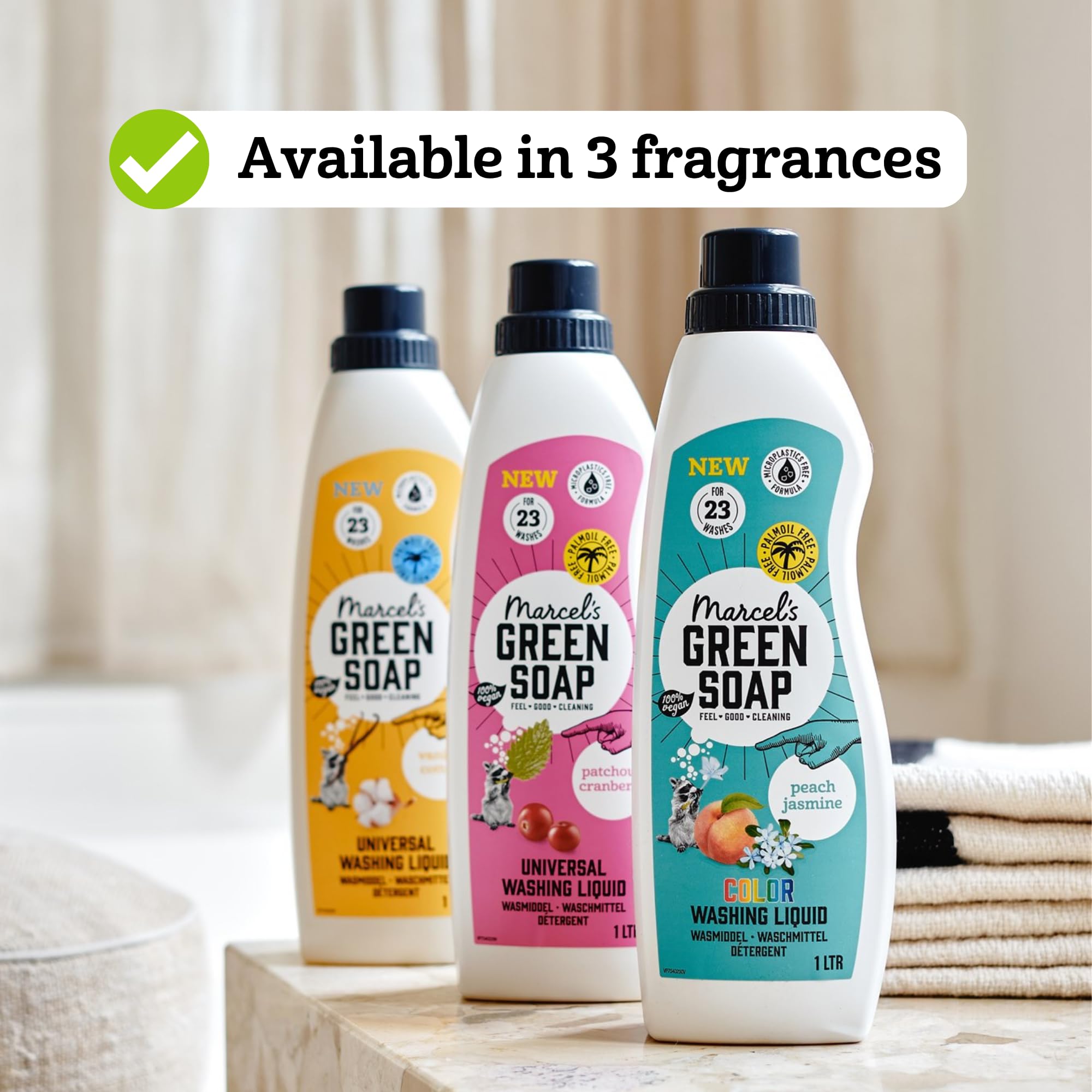 Marcel's Green Soap Universal Washing Liquid Refill - Vanilla & Cotton Scent | 1L 6