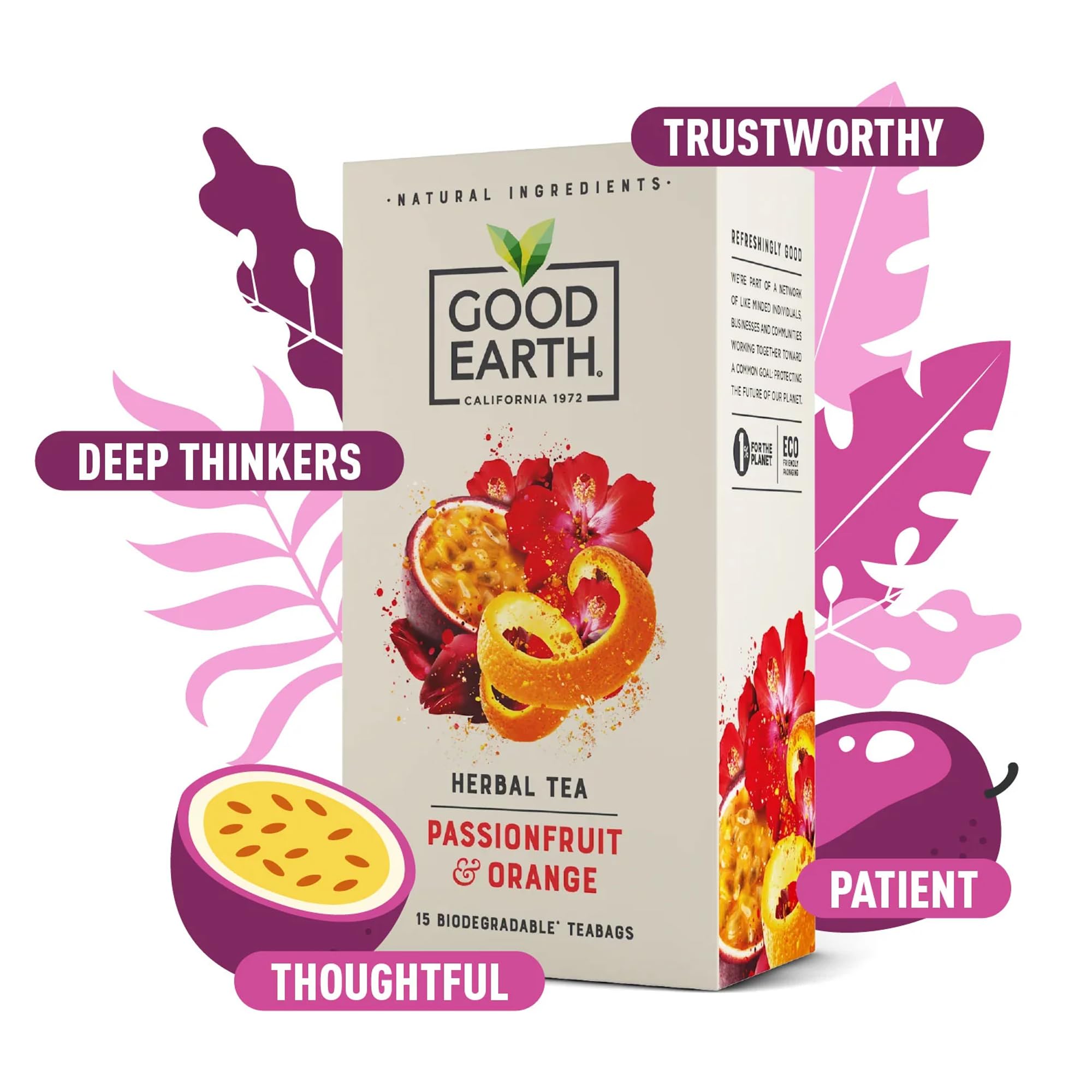 Good Earth Tea Co. – Passionsfrucht- und Orangen-Teebeutel 5