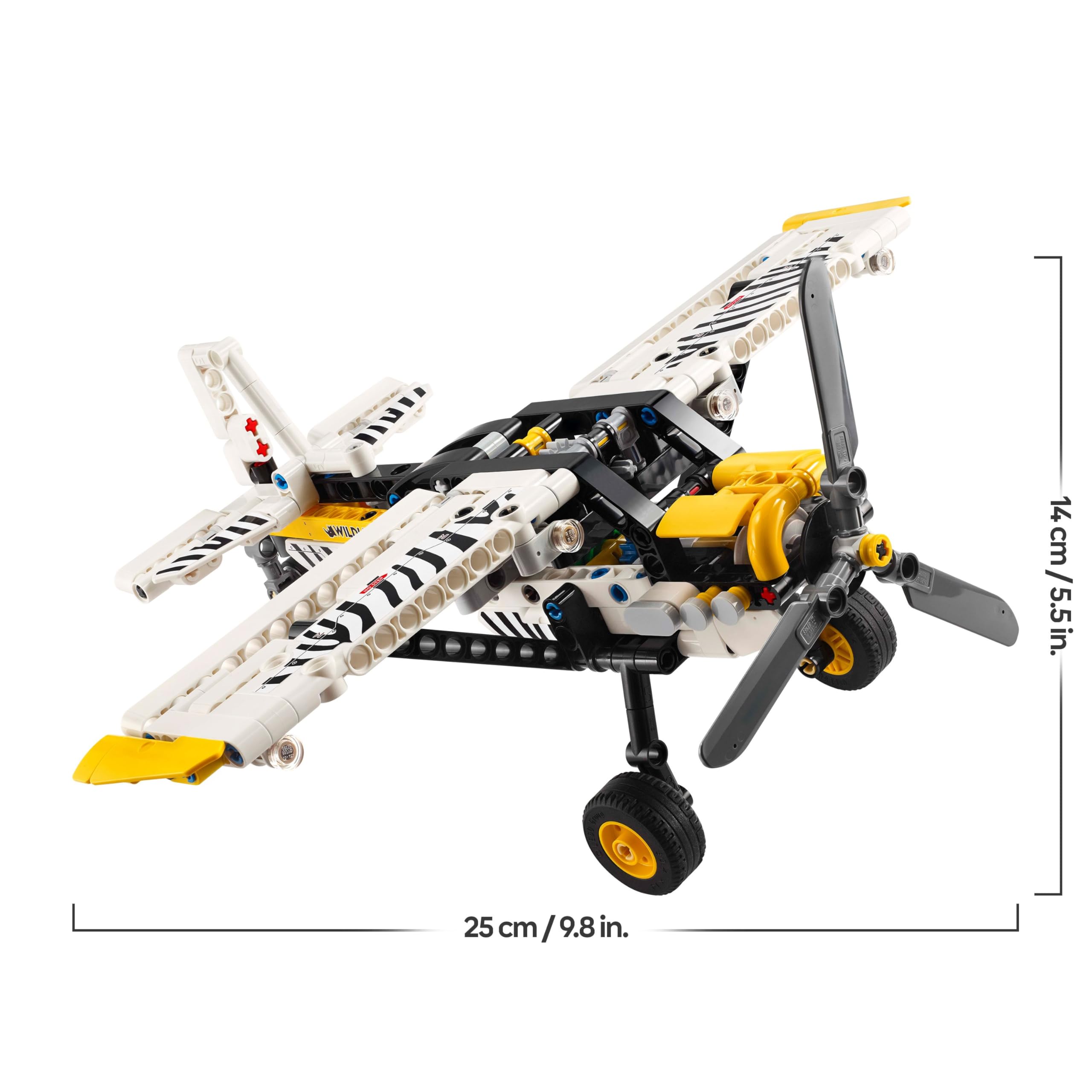 LEGO Technic Bush Plane Toy Airplane Set 42198 for Ages 8+ | Working Propeller & Engine 8