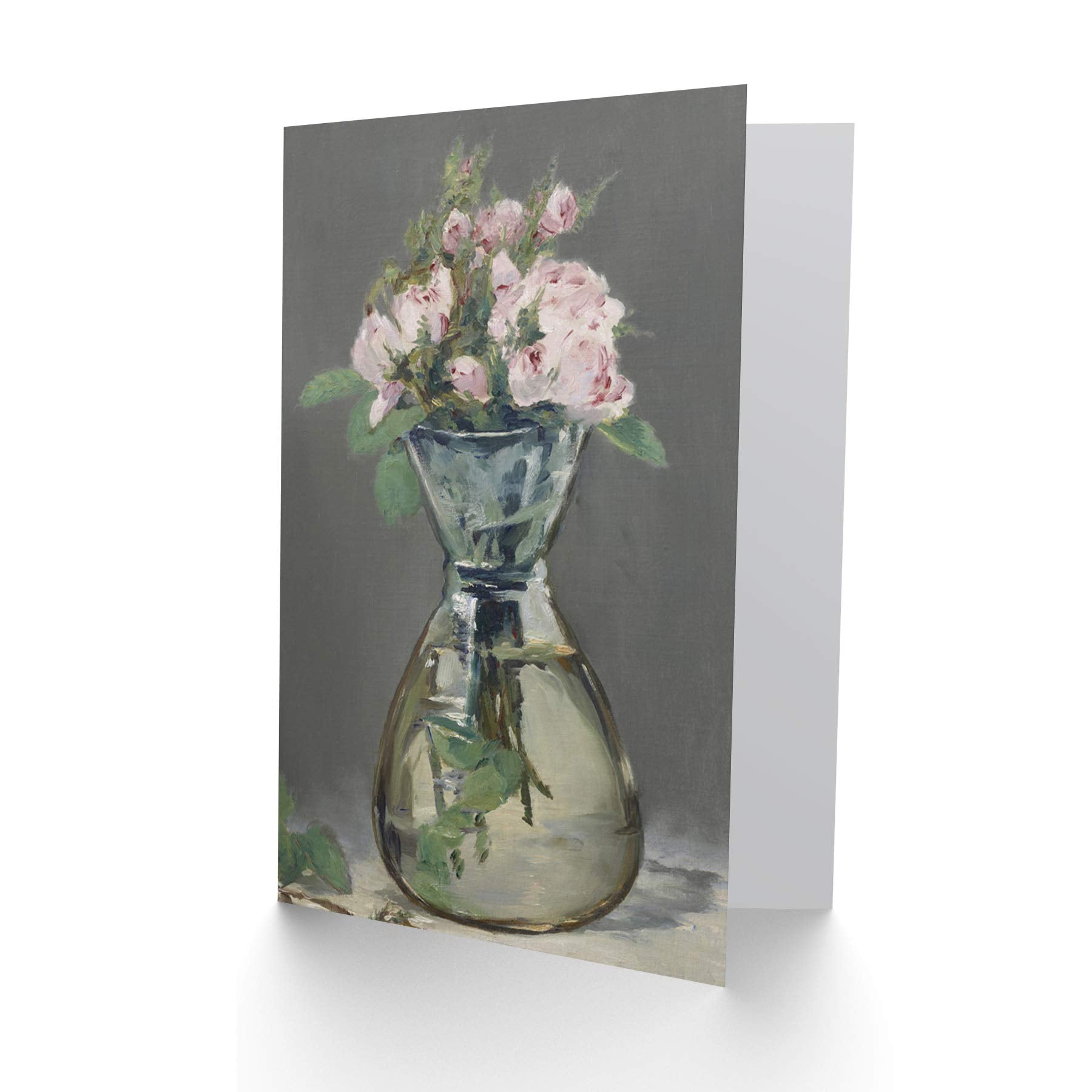 Artery8 Edouard Manet Moss Roses In A Vase 1882 Painting Fine Art Blank Greeting Card | 12.5 x 17.5 cm 4