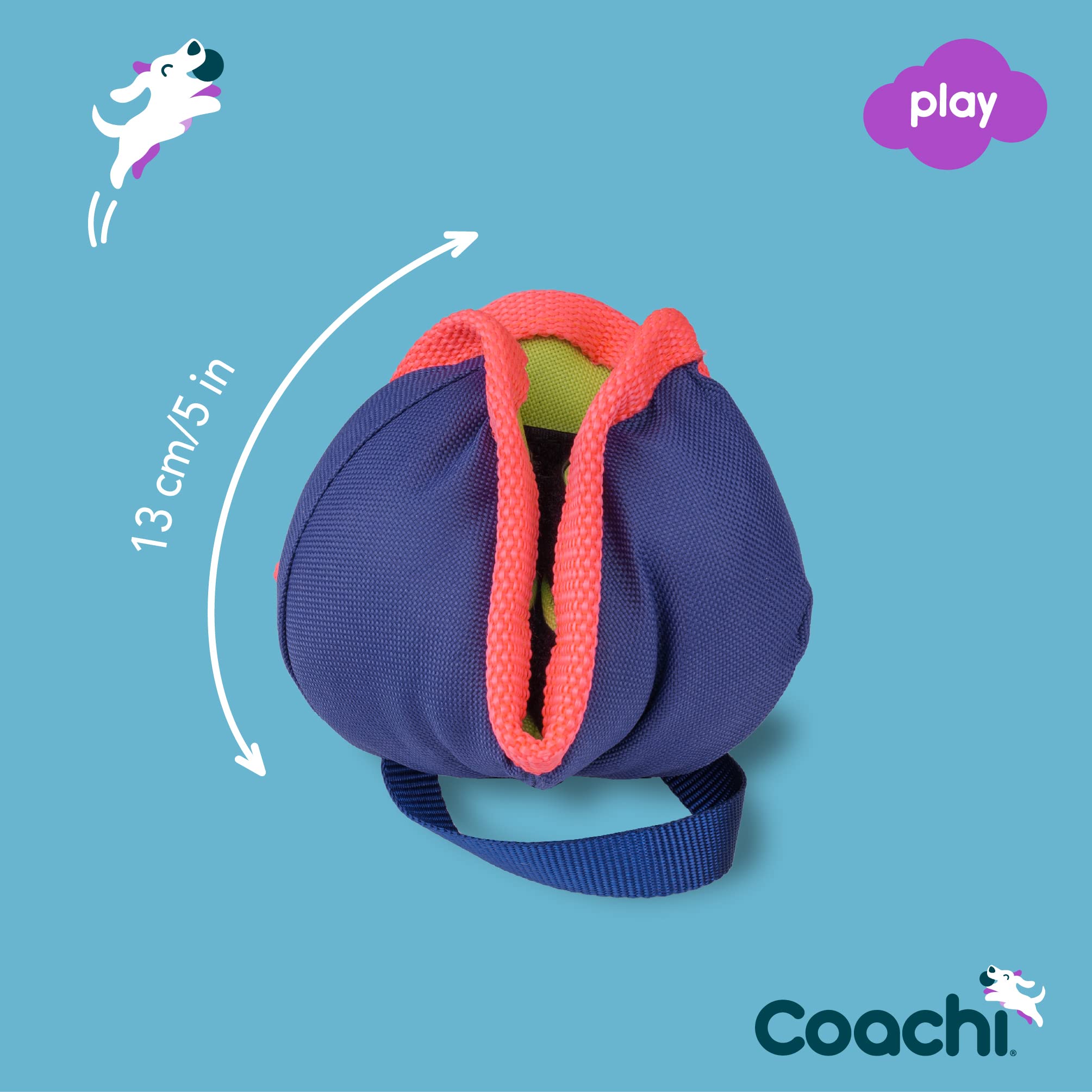 Coachi Chase & Treat Interactive Dog Toy - Treat Dispensing for Training | Polyester 4